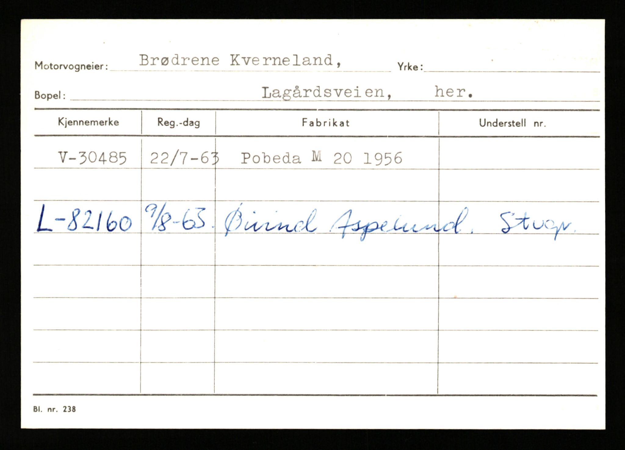 Stavanger trafikkstasjon, AV/SAST-A-101942/0/G/L0005: Registreringsnummer: 23000 - 34245, 1930-1971, p. 2315