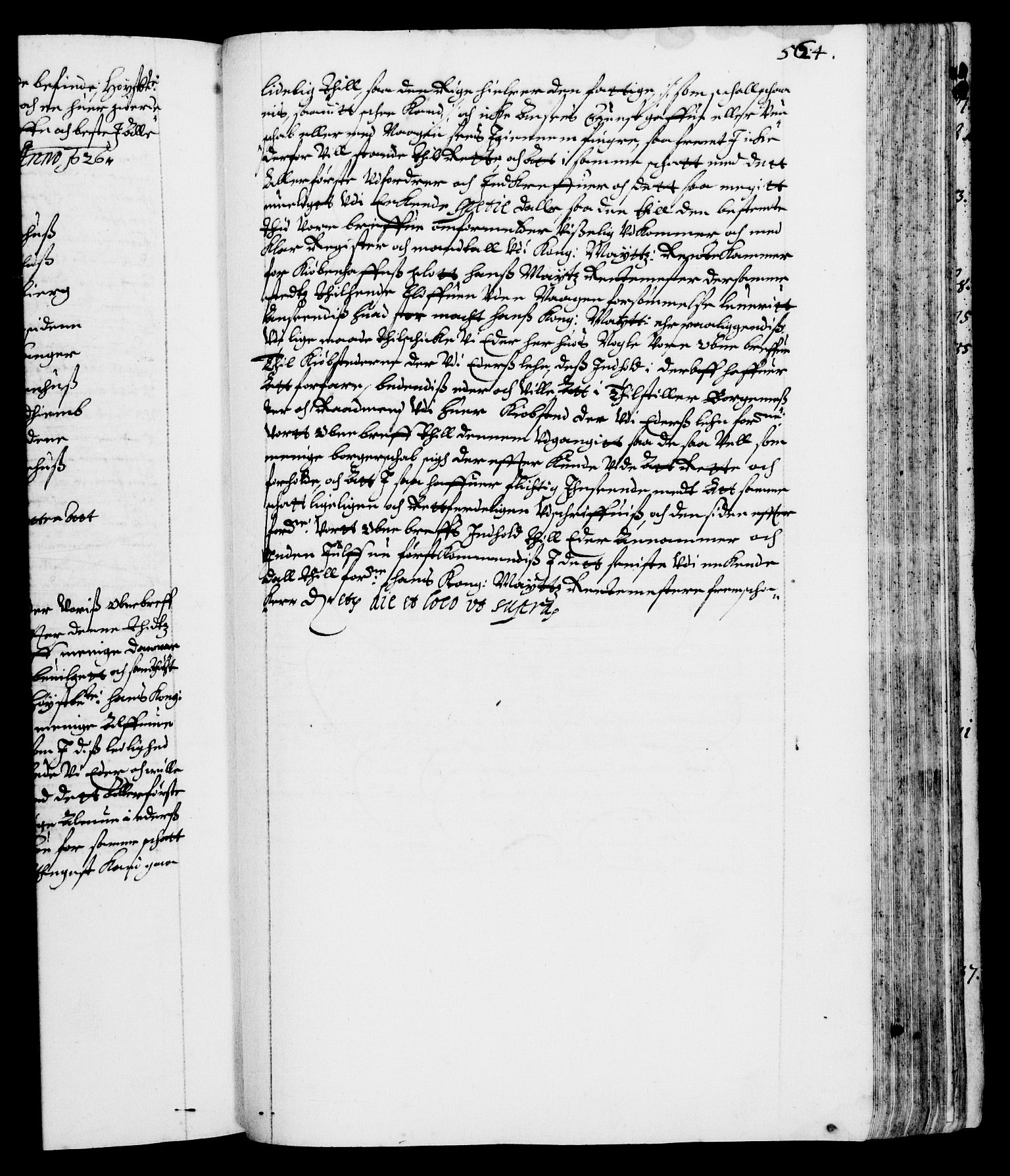 Danske Kanselli 1572-1799, AV/RA-EA-3023/F/Fc/Fca/Fcab/L0004: Norske tegnelser (mikrofilm), 1617-1627, p. 564a