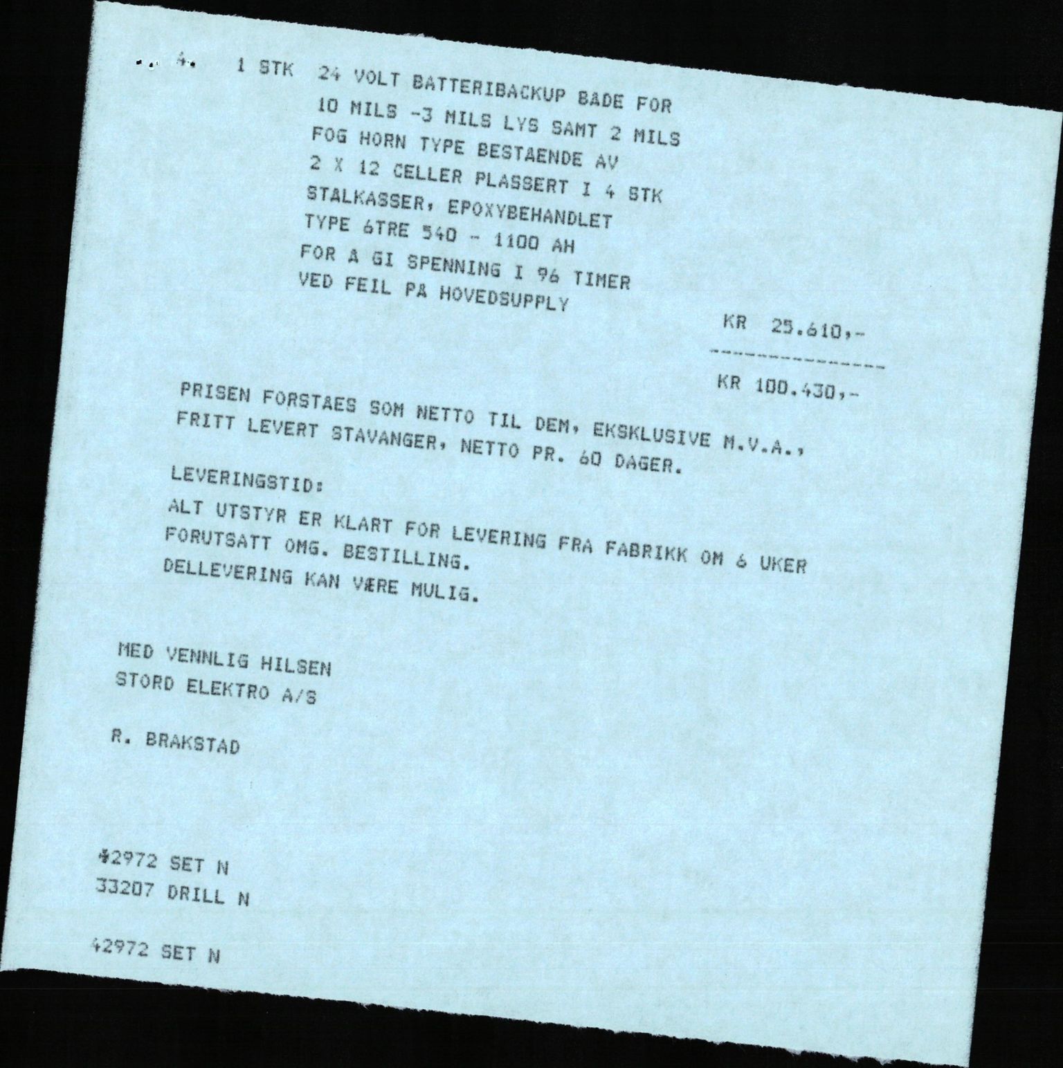 Pa 1503 - Stavanger Drilling AS, AV/SAST-A-101906/2/E/Eb/Eba/L0004: Sak og korrespondanse, 1976-1980