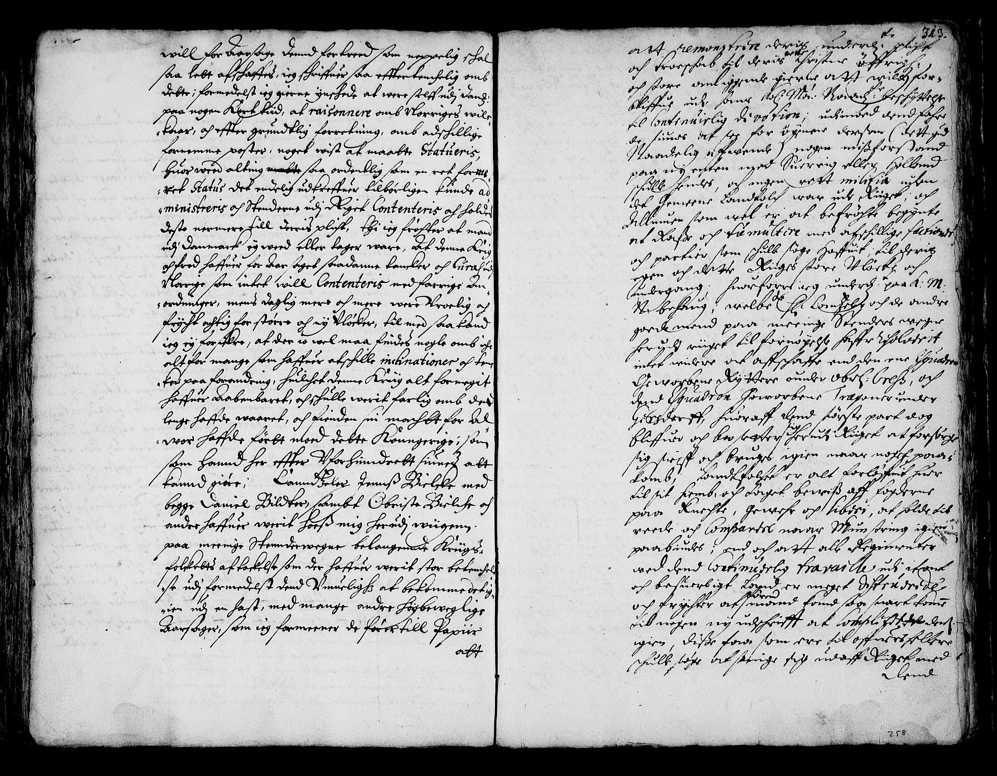 Stattholderembetet 1572-1771, RA/EA-2870/Ba/L0001: Hannibal Sehested kopibok, 1645, p. 312b-313a