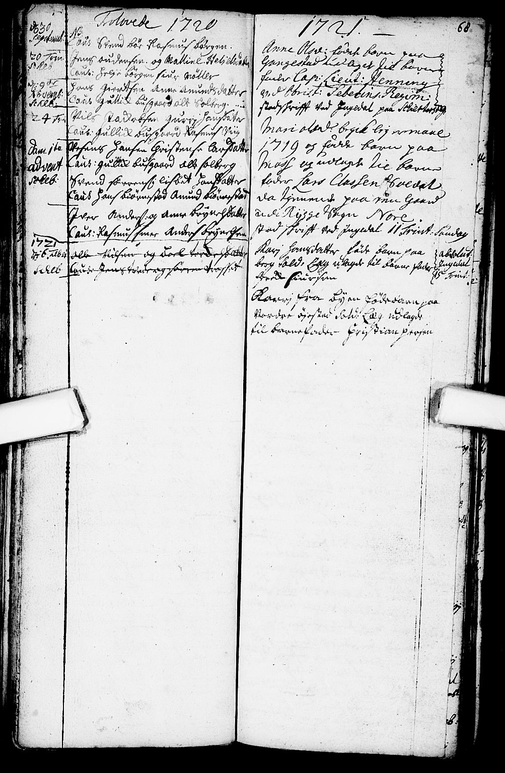 Skjeberg prestekontor Kirkebøker, AV/SAO-A-10923/F/Fa/L0001: Parish register (official) no. I 1, 1702-1725, p. 68