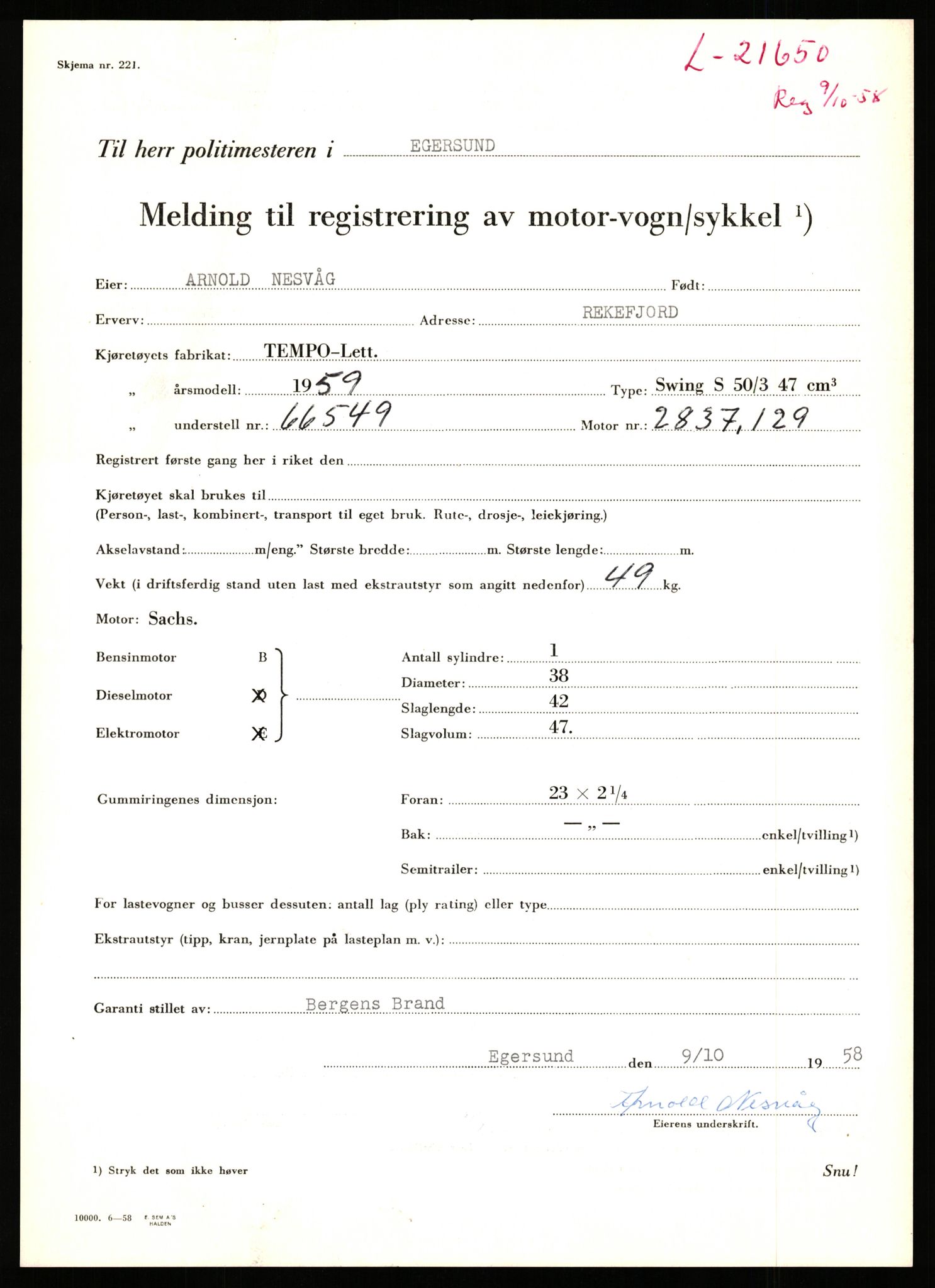 Stavanger trafikkstasjon, AV/SAST-A-101942/0/F/L0038: L-21500 - L-22252, 1930-1971, p. 529