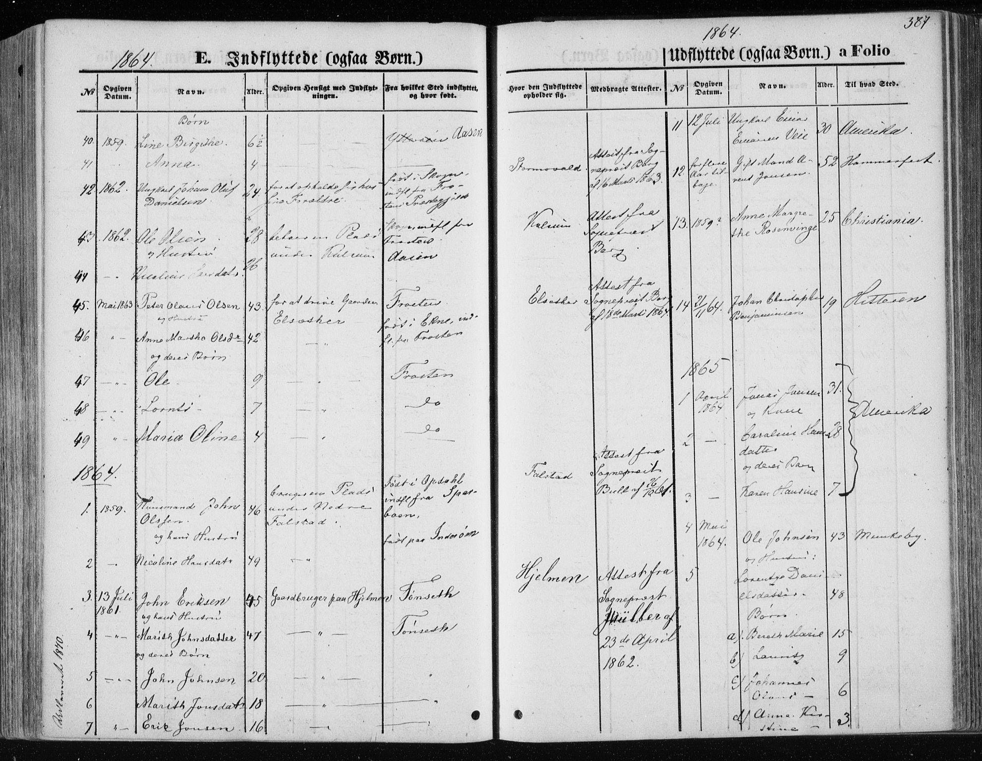Ministerialprotokoller, klokkerbøker og fødselsregistre - Nord-Trøndelag, SAT/A-1458/717/L0157: Parish register (official) no. 717A08 /1, 1863-1877, p. 387