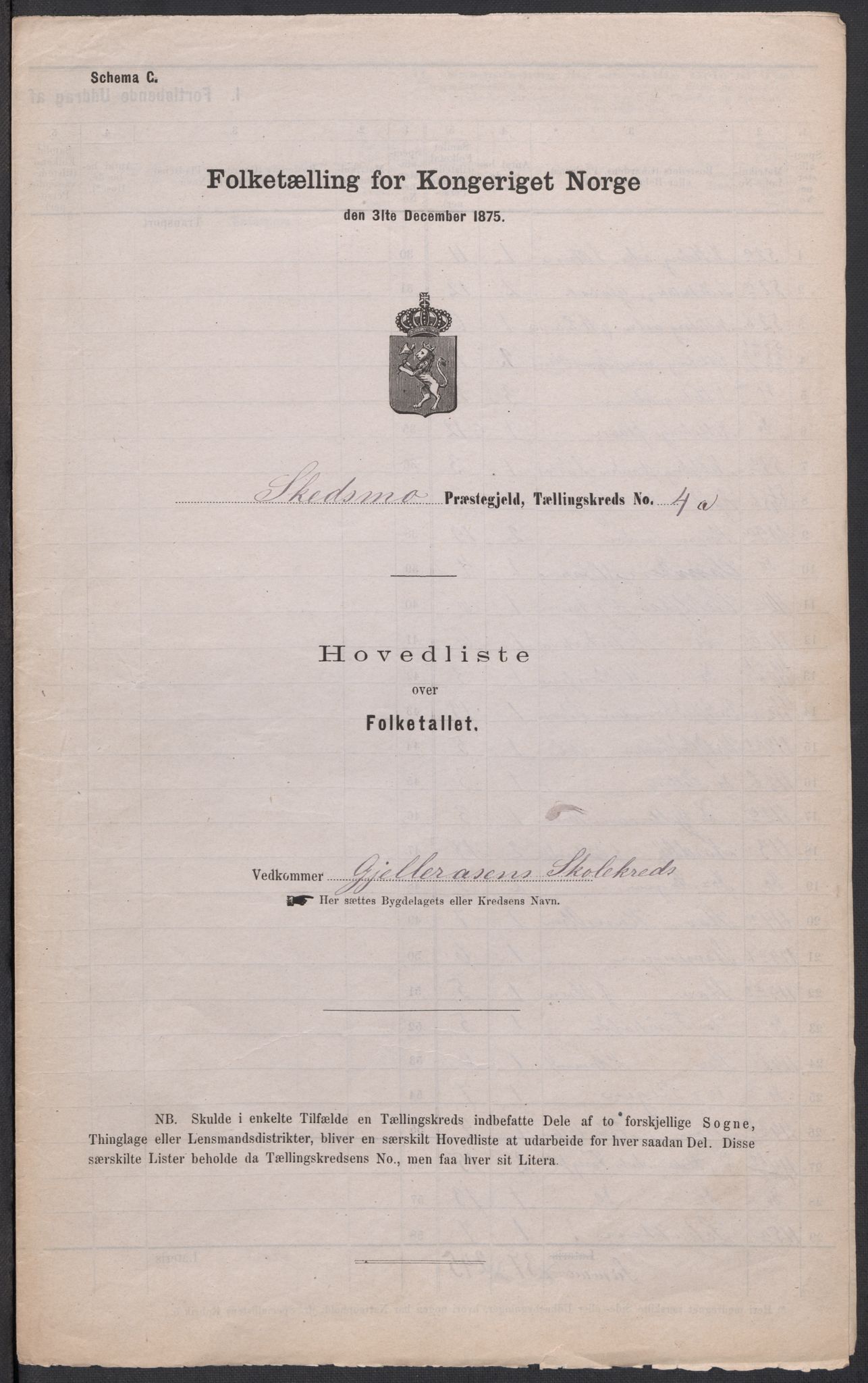 RA, 1875 census for 0231P Skedsmo, 1875, p. 14