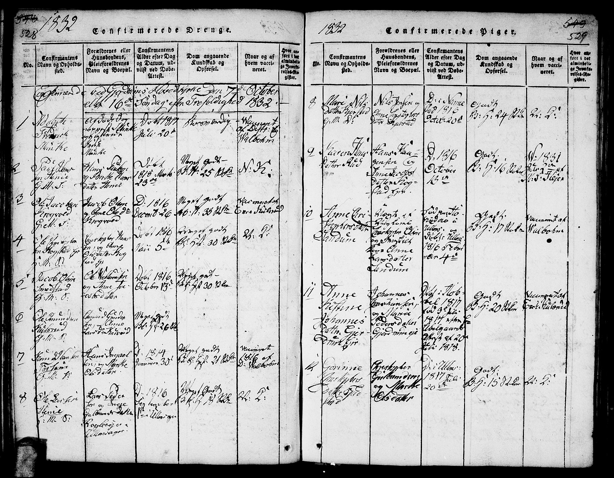 Gjerdrum prestekontor Kirkebøker, SAO/A-10412b/F/Fa/L0004: Parish register (official) no. I 4, 1816-1836, p. 528-529