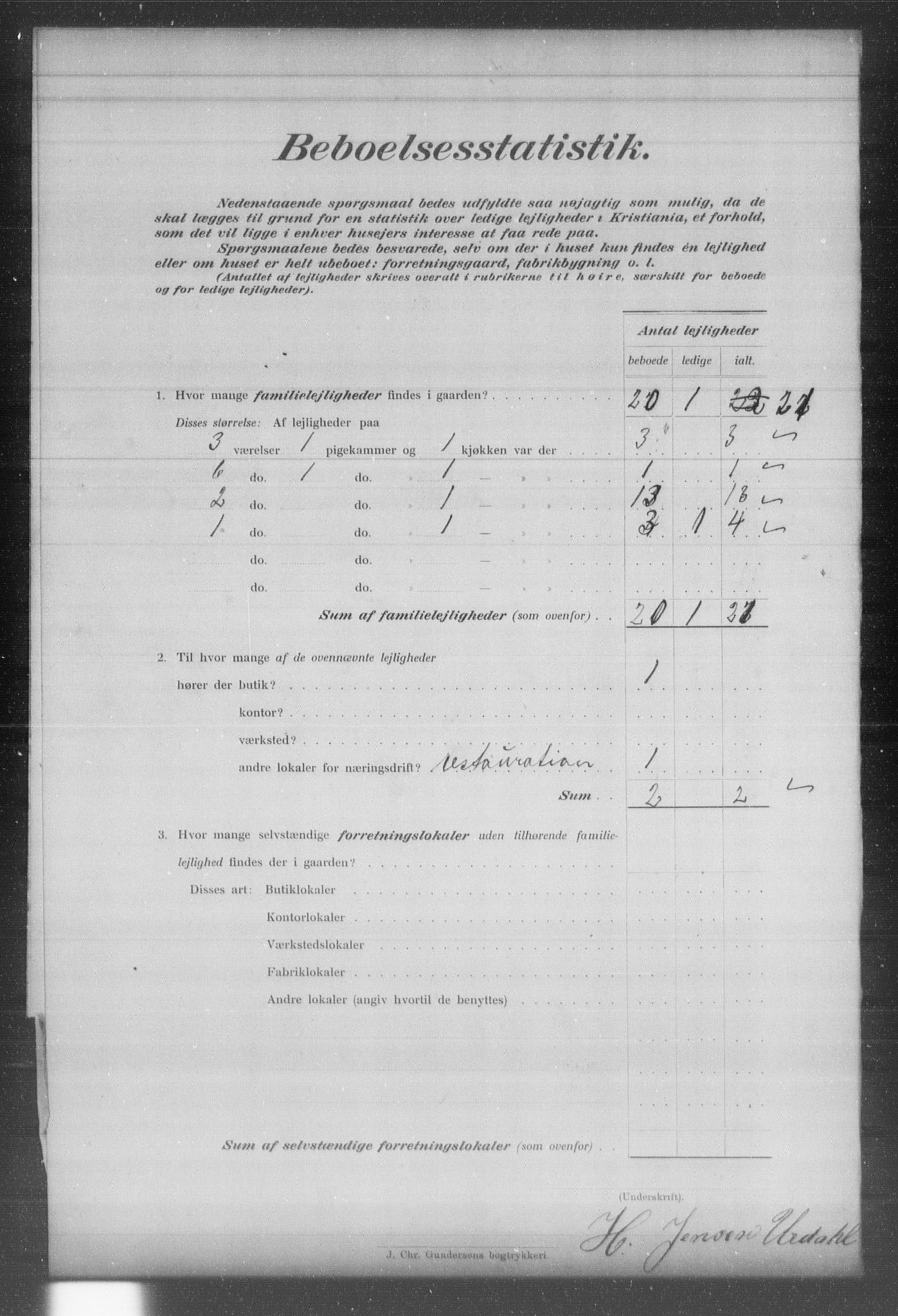 OBA, Municipal Census 1903 for Kristiania, 1903, p. 9748