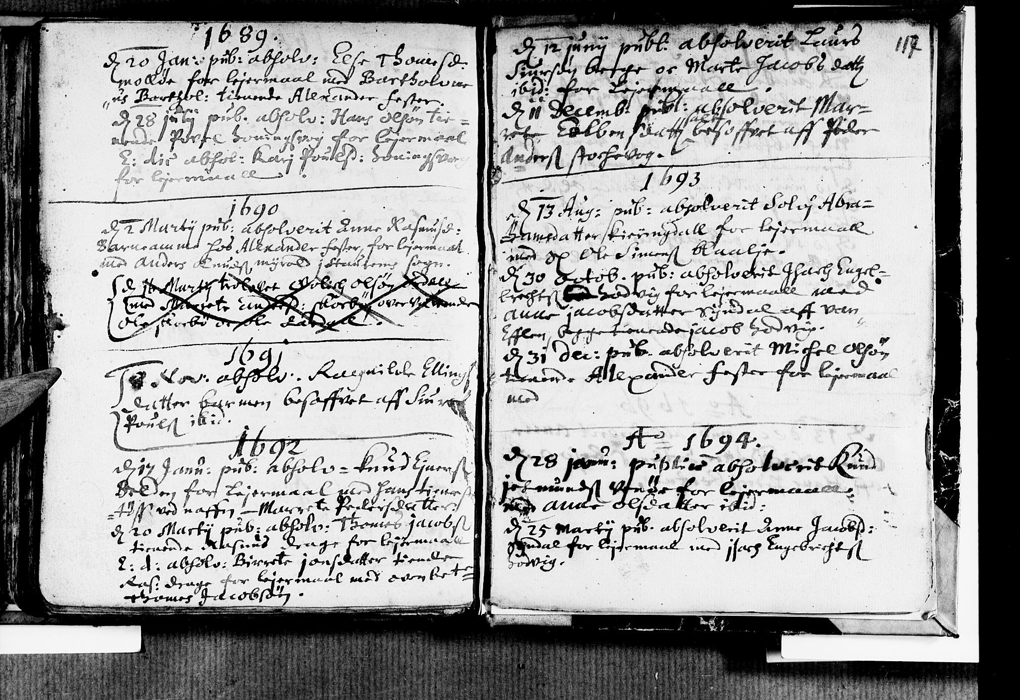 Selje sokneprestembete, AV/SAB-A-99938/H/Ha/Haa/Haaa: Parish register (official) no. A 1, 1668-1696, p. 117