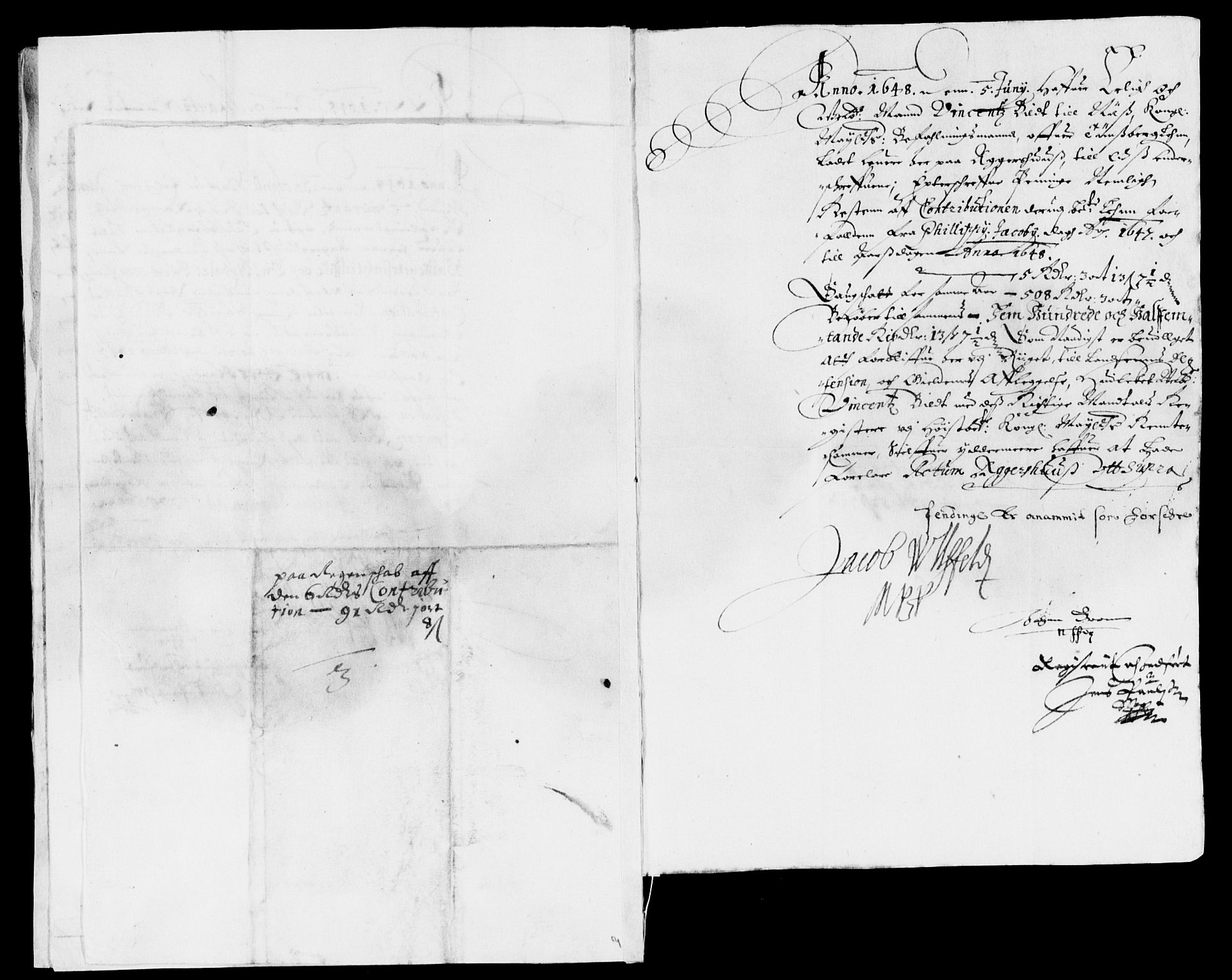Rentekammeret inntil 1814, Reviderte regnskaper, Lensregnskaper, RA/EA-5023/R/Rb/Rbo/L0028: Tønsberg len, 1647-1649