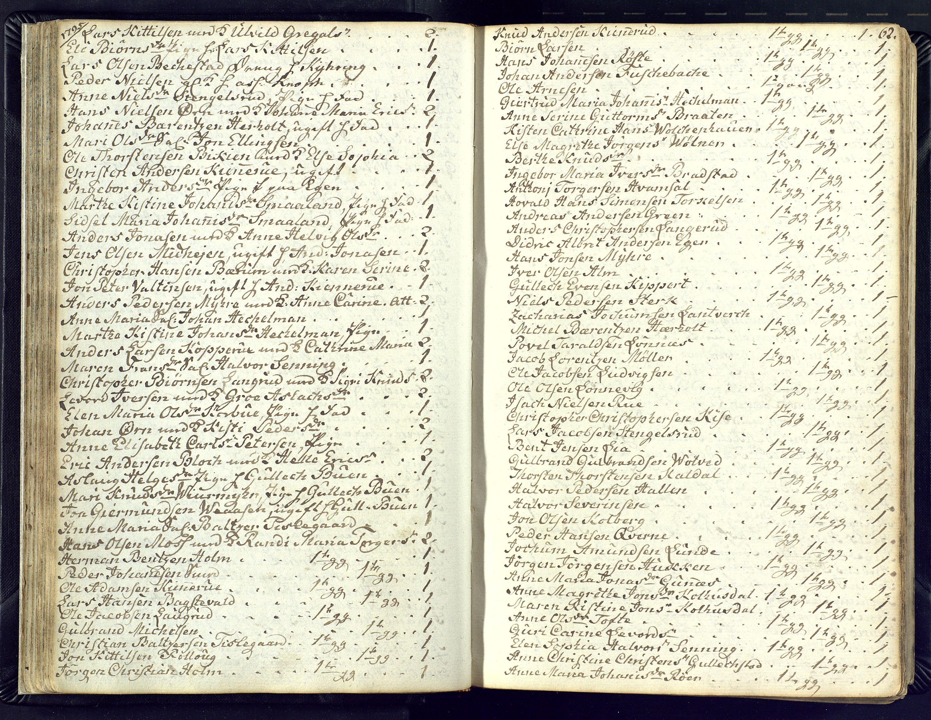 Kongsberg kirkebøker, SAKO/A-22/M/Ma/L0012: Communicants register no. 12, 1794-1800, p. 62