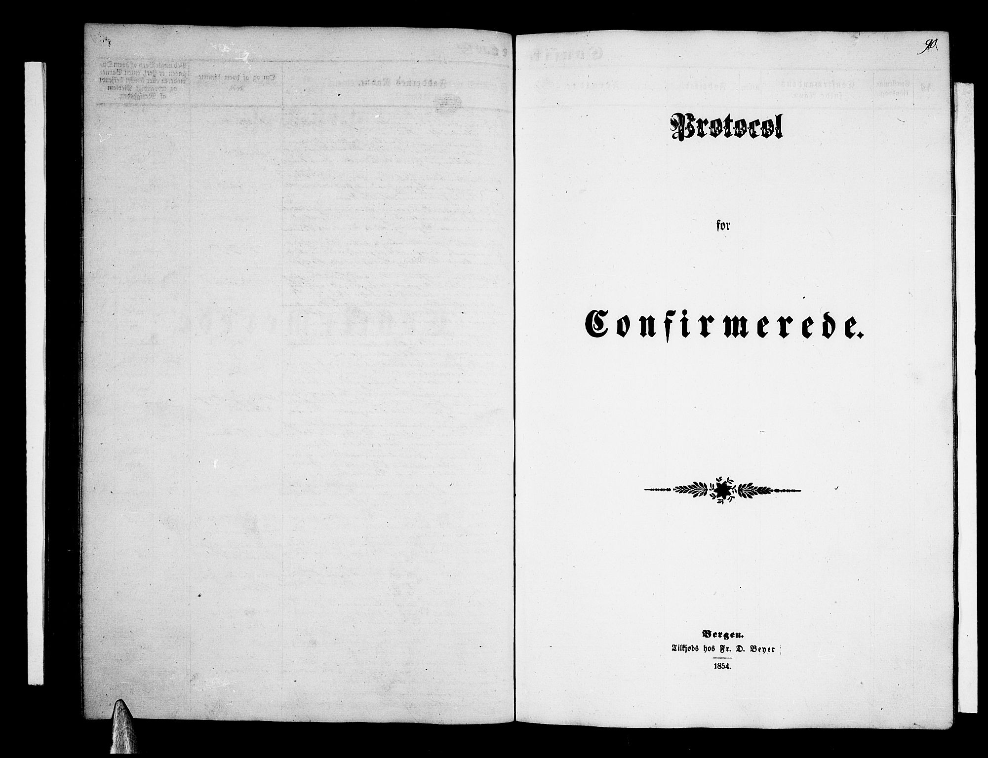 Voss sokneprestembete, AV/SAB-A-79001/H/Hab: Parish register (copy) no. B 1, 1855-1869, p. 90