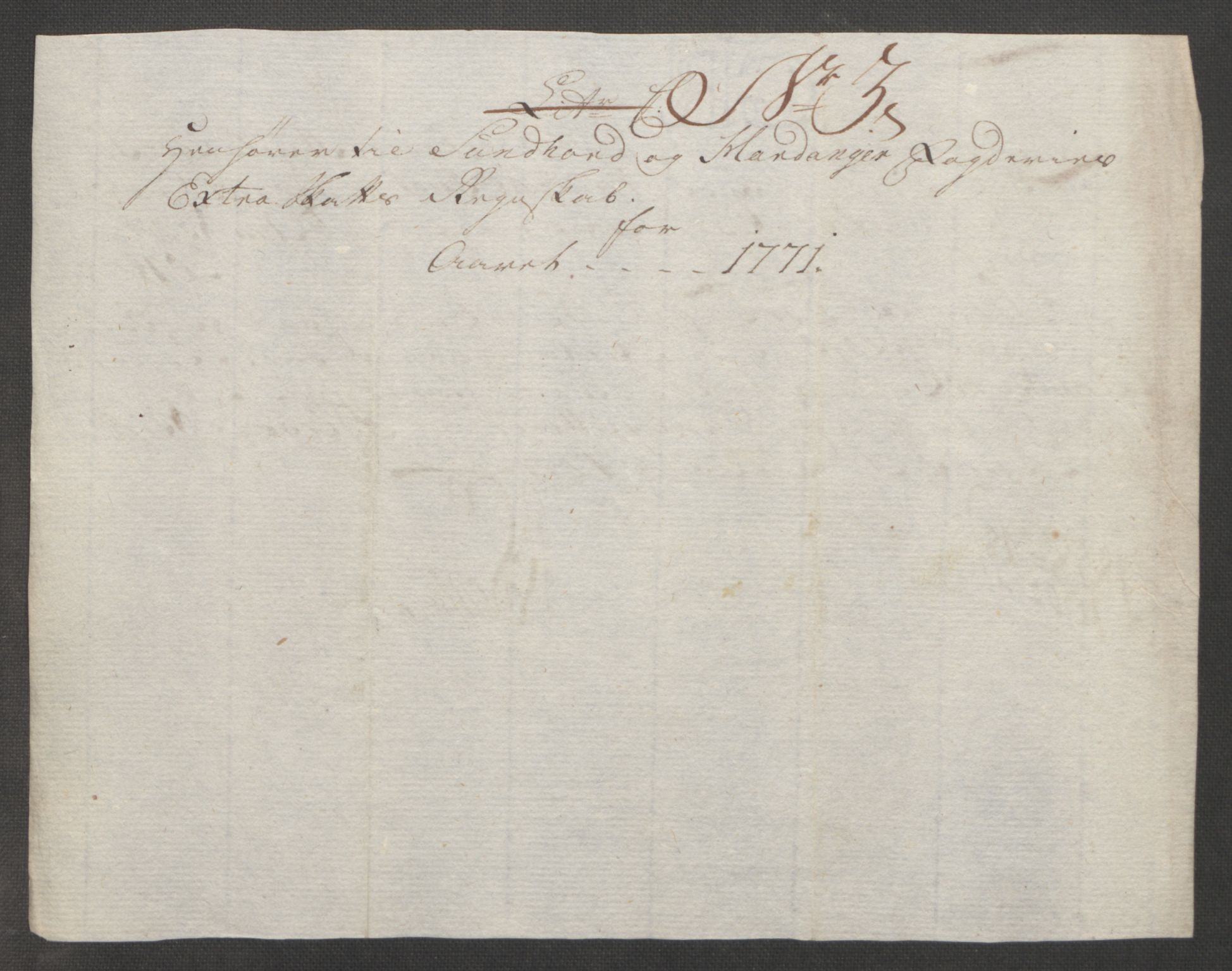 Rentekammeret inntil 1814, Reviderte regnskaper, Fogderegnskap, AV/RA-EA-4092/R48/L3136: Ekstraskatten Sunnhordland og Hardanger, 1762-1772, p. 254