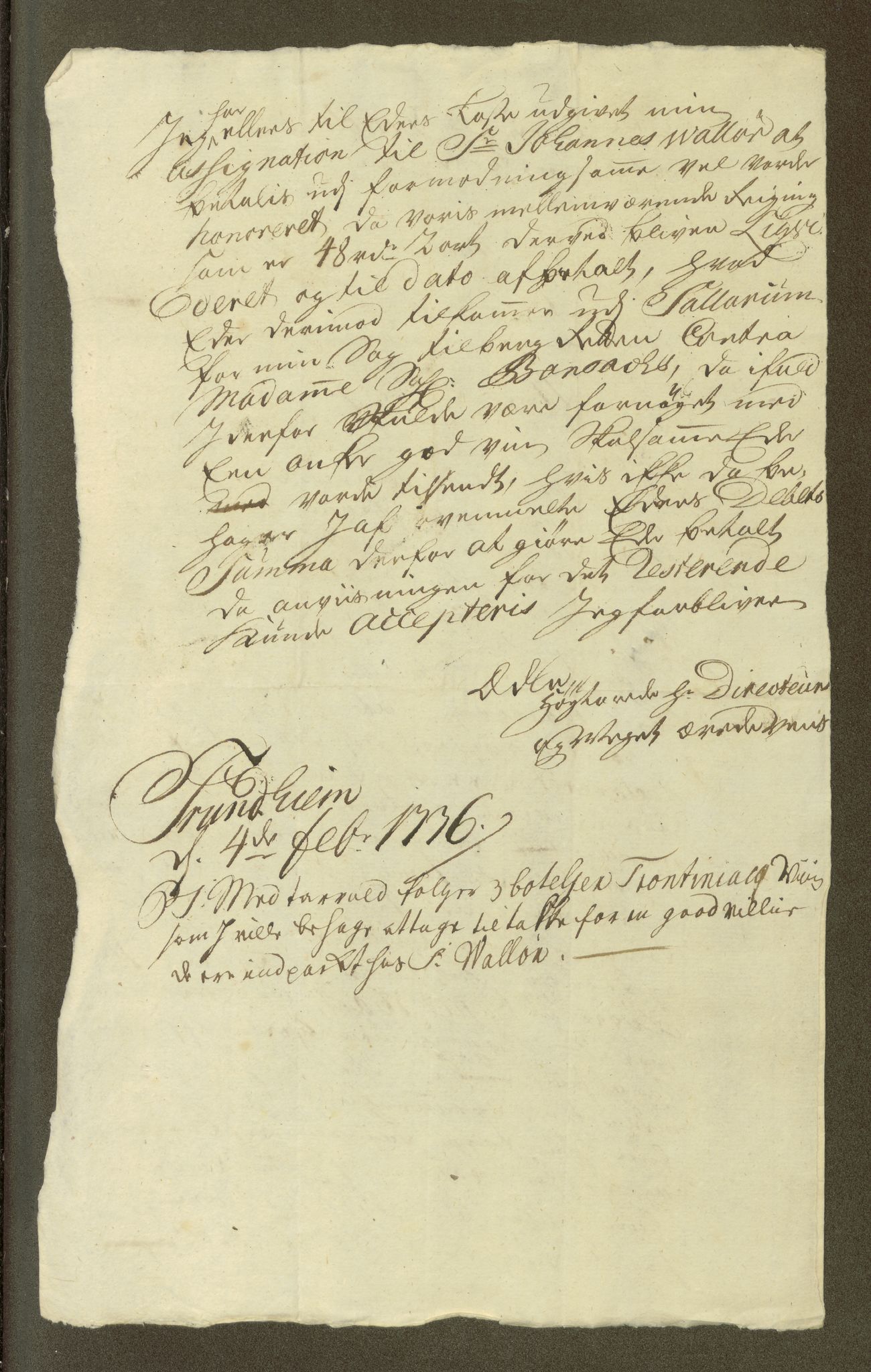 Horneman, AV/SAT-PA-0236/G/L0130: Familiebrev og dokumenter: Bonsach, 1727-1763, p. 385