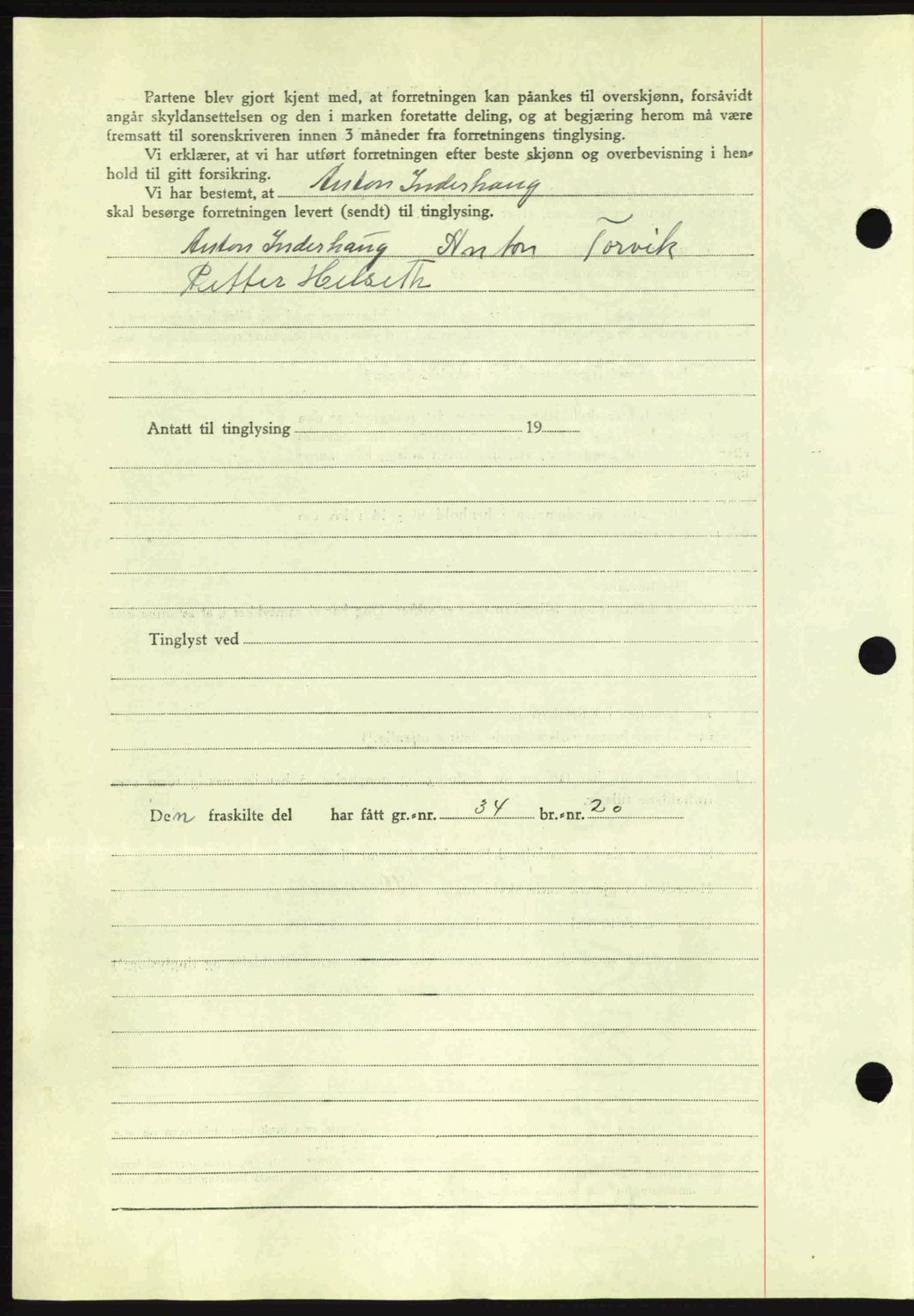 Romsdal sorenskriveri, AV/SAT-A-4149/1/2/2C: Mortgage book no. A8, 1939-1940, Diary no: : 376/1940