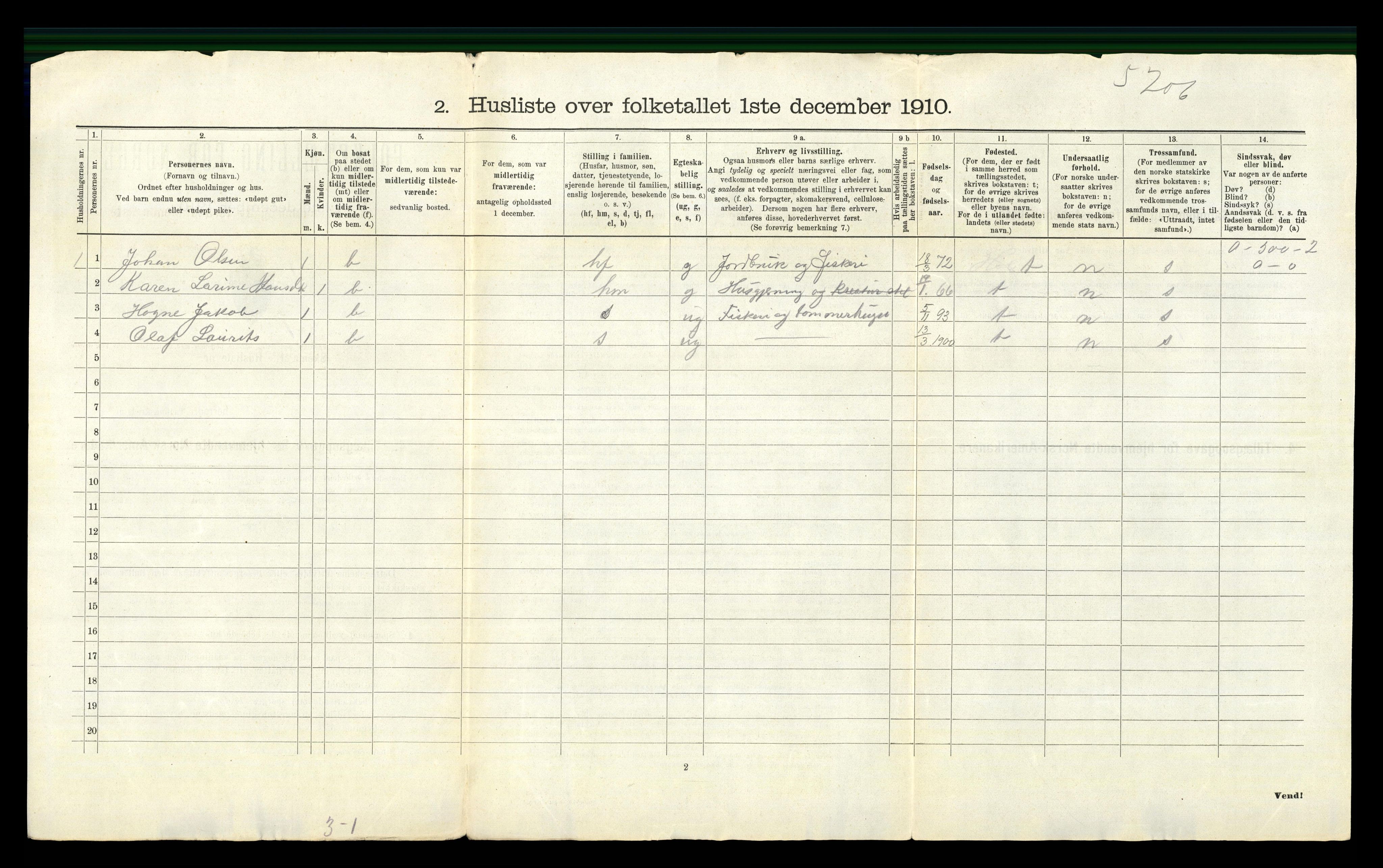 RA, 1910 census for Norderhov, 1910, p. 77