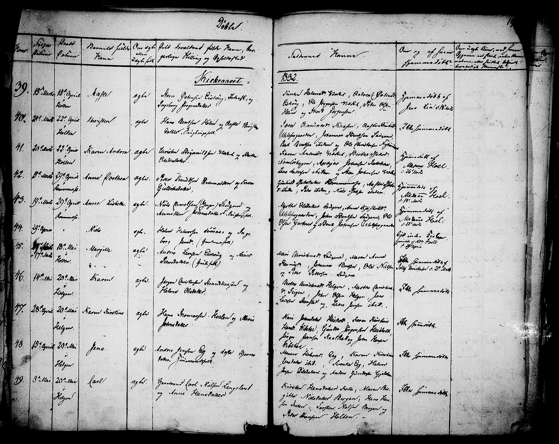 Holla kirkebøker, SAKO/A-272/F/Fa/L0004: Parish register (official) no. 4, 1830-1848, p. 19