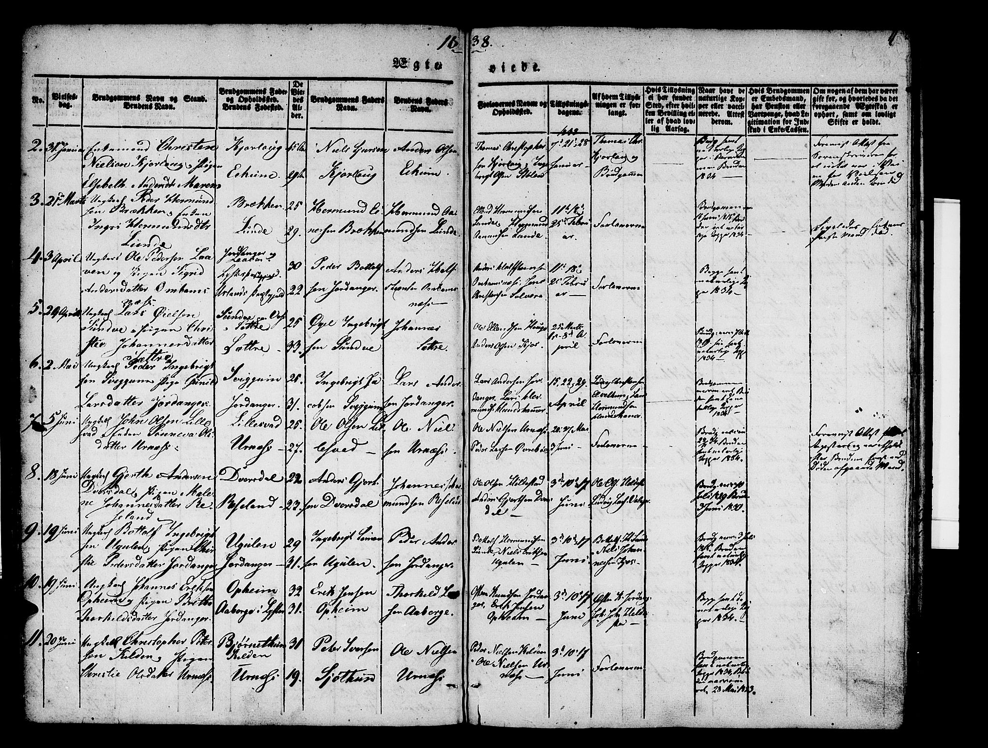 Hafslo sokneprestembete, SAB/A-80301/H/Haa/Haaa/L0007: Parish register (official) no. A 7, 1834-1854, p. 11