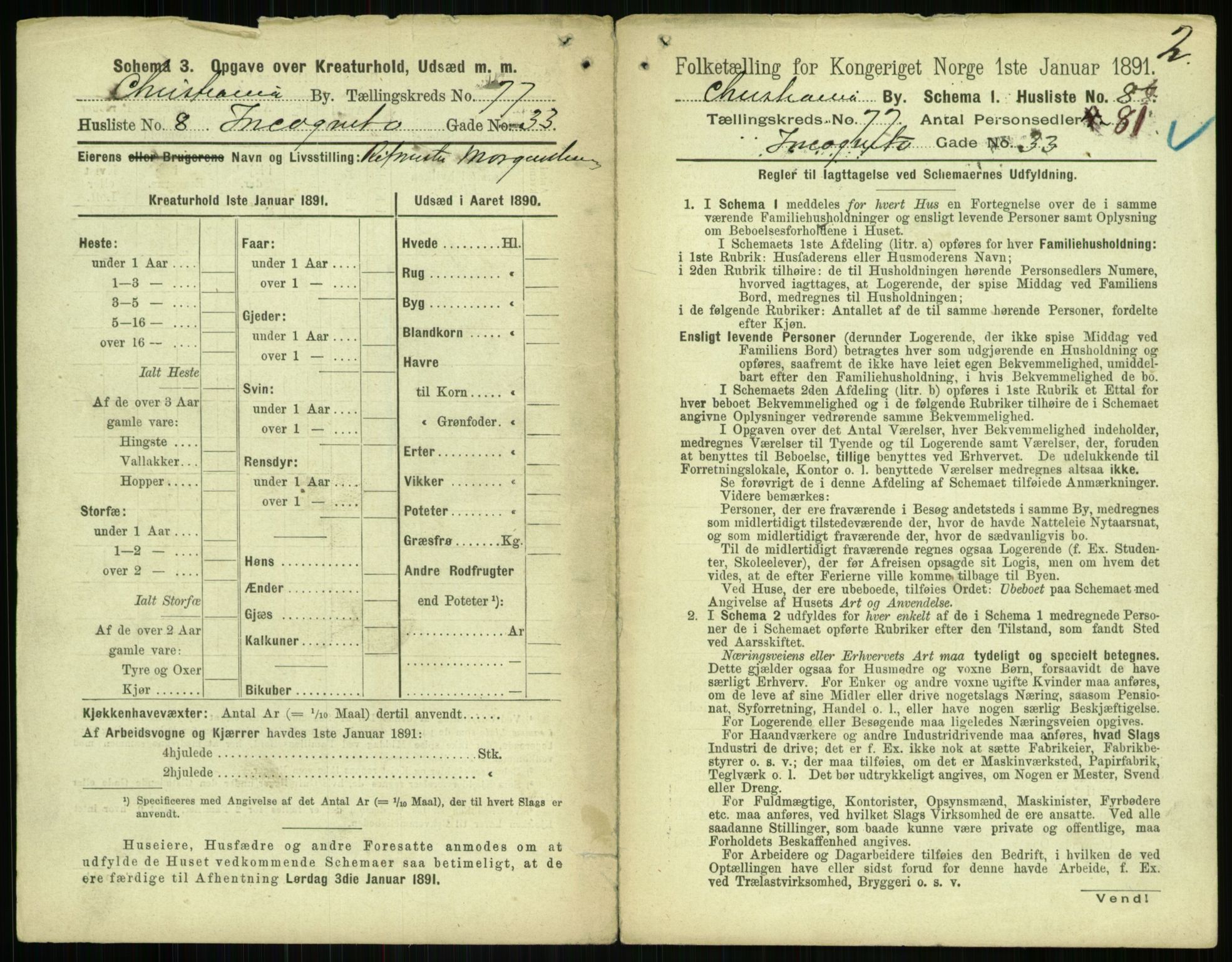 RA, 1891 census for 0301 Kristiania, 1891, p. 40553