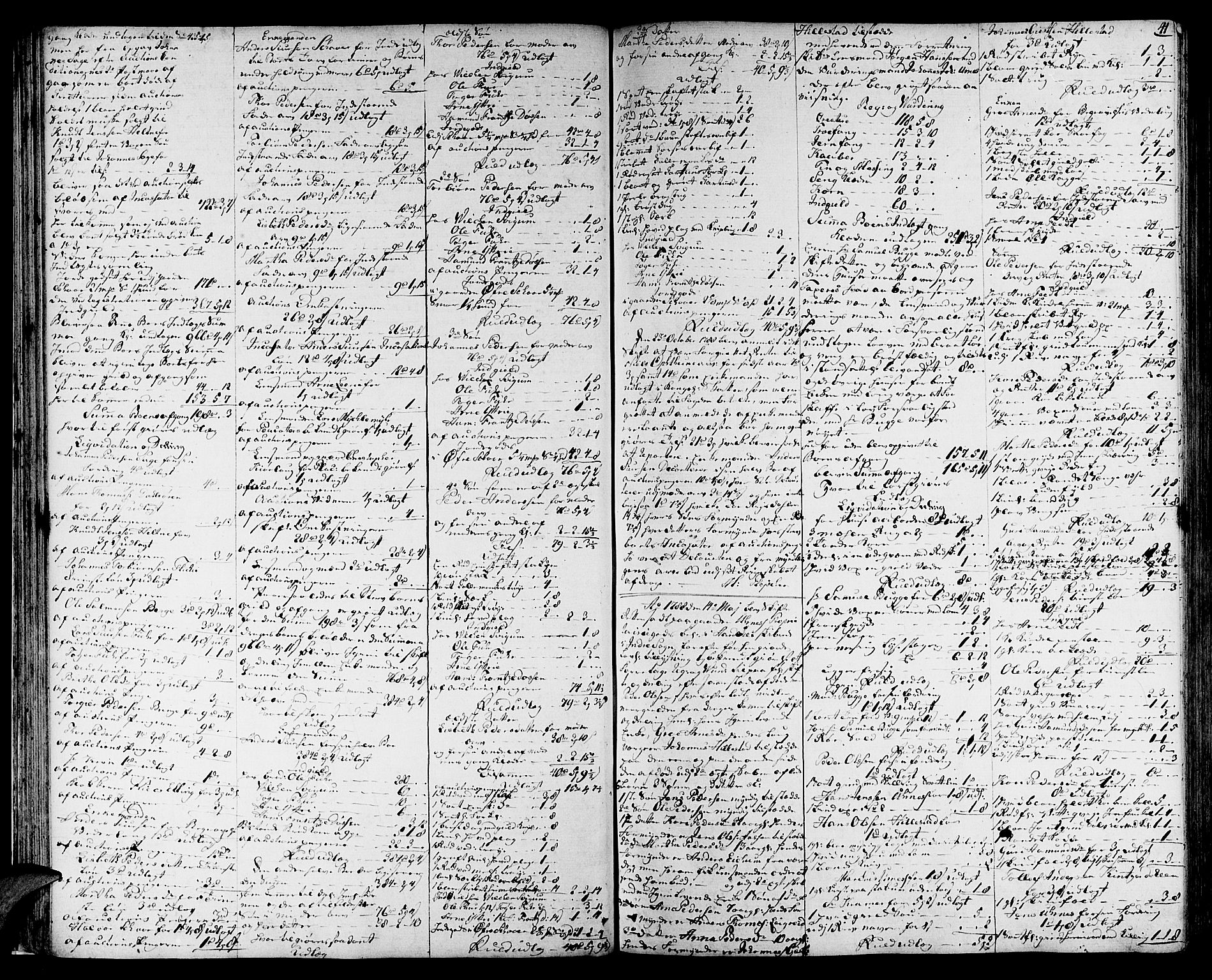 Indre Sogn tingrett, AV/SAB-A-3301/1/H/Ha/L0010: Skifteprotokoll 10, 1786-1794, p. 40b-41a