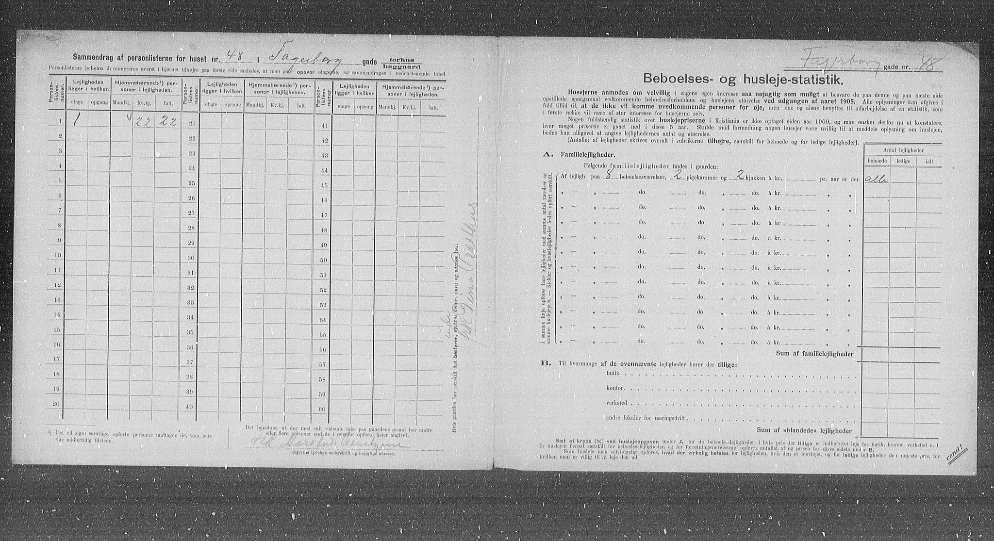 OBA, Municipal Census 1905 for Kristiania, 1905, p. 11870