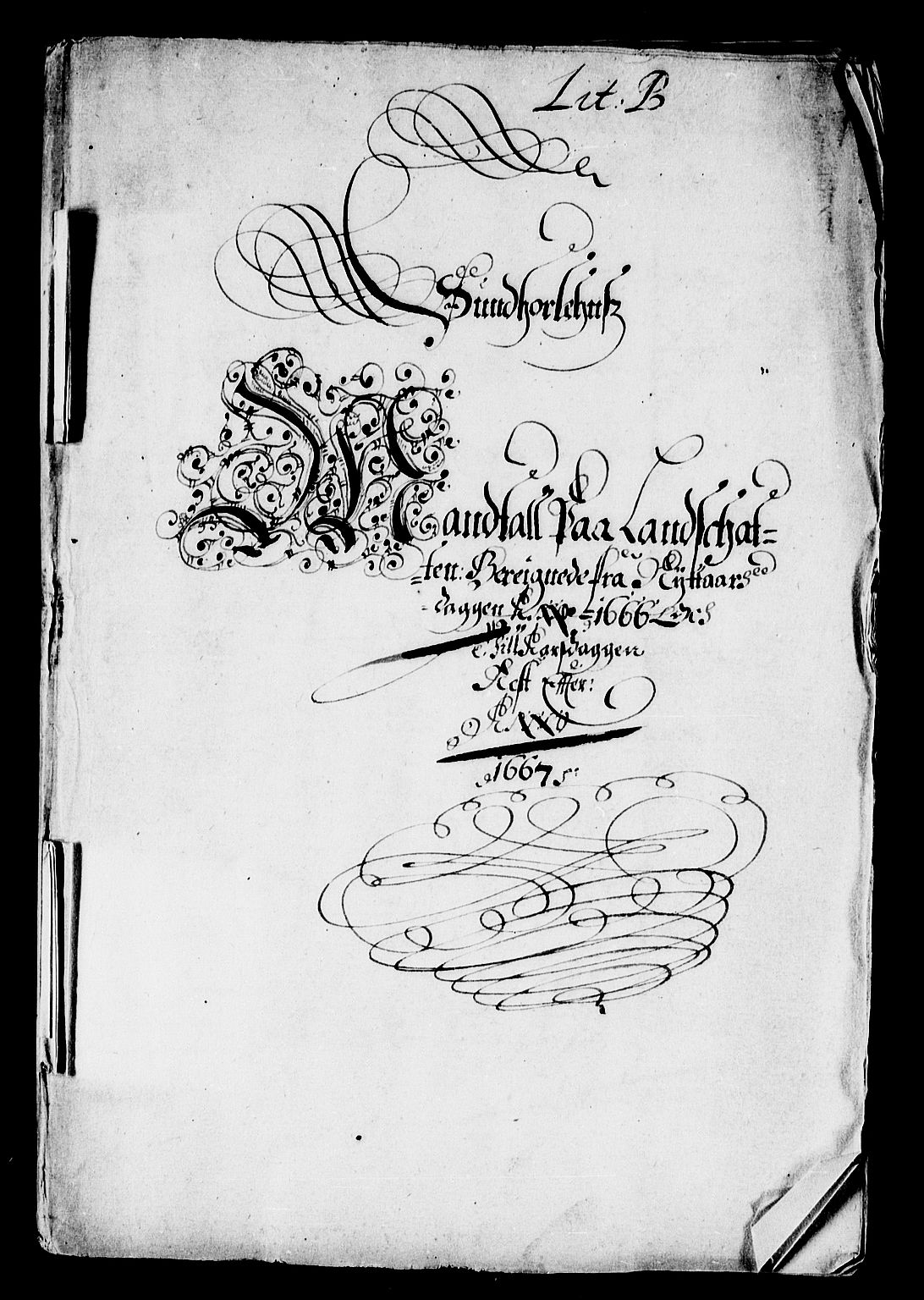 Rentekammeret inntil 1814, Reviderte regnskaper, Stiftamtstueregnskaper, Bergen stiftamt, RA/EA-6043/R/Rc/L0020: Bergen stiftamt, 1666