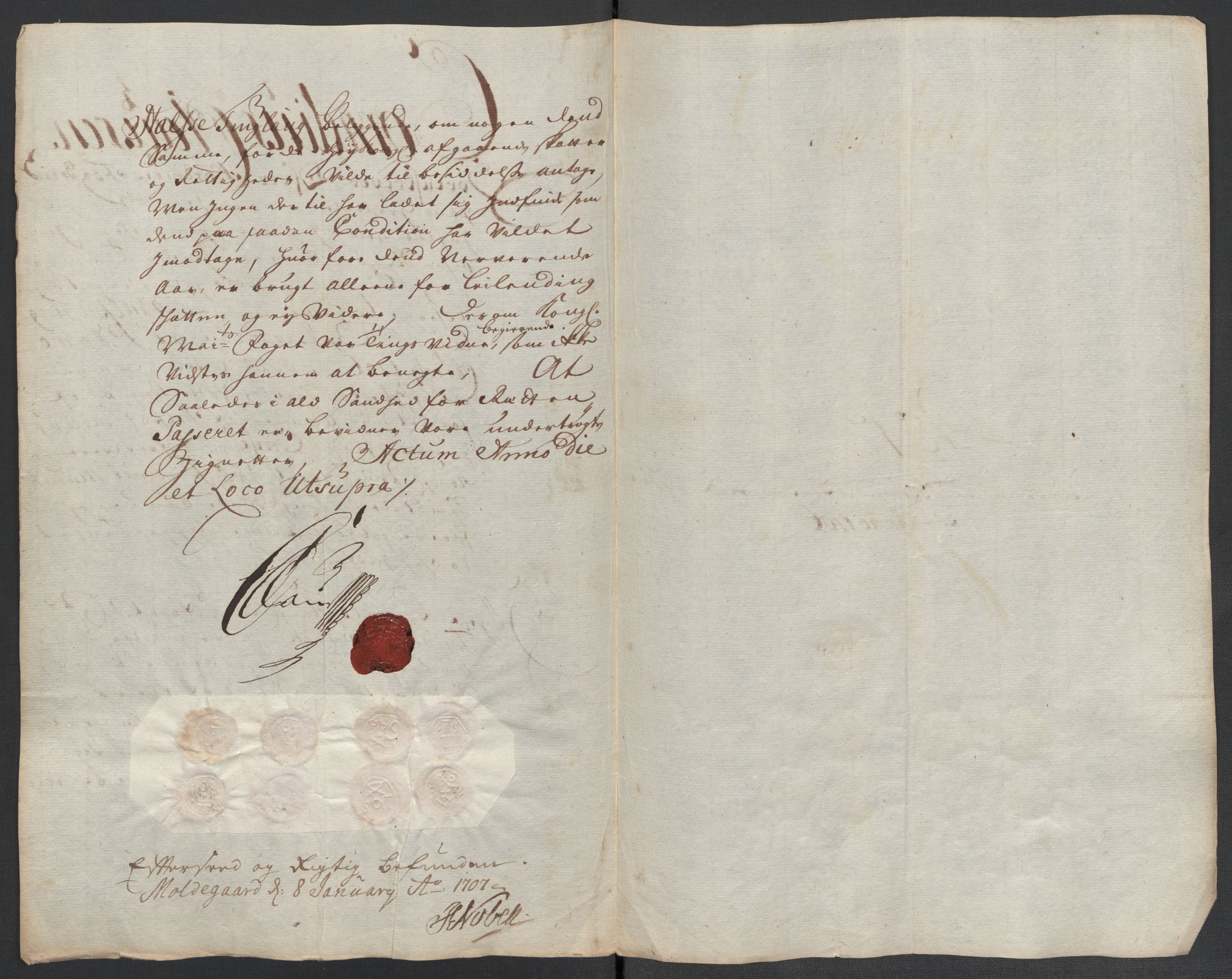 Rentekammeret inntil 1814, Reviderte regnskaper, Fogderegnskap, AV/RA-EA-4092/R56/L3742: Fogderegnskap Nordmøre, 1706-1707, p. 150