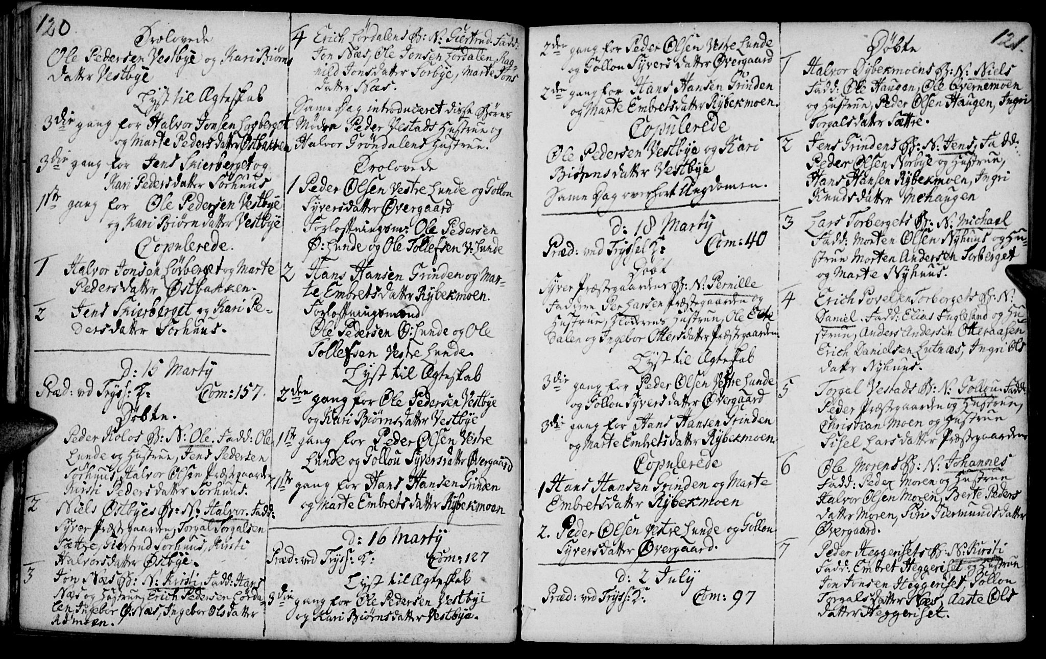 Elverum prestekontor, AV/SAH-PREST-044/H/Ha/Haa/L0004: Parish register (official) no. 4, 1761-1780, p. 120-121