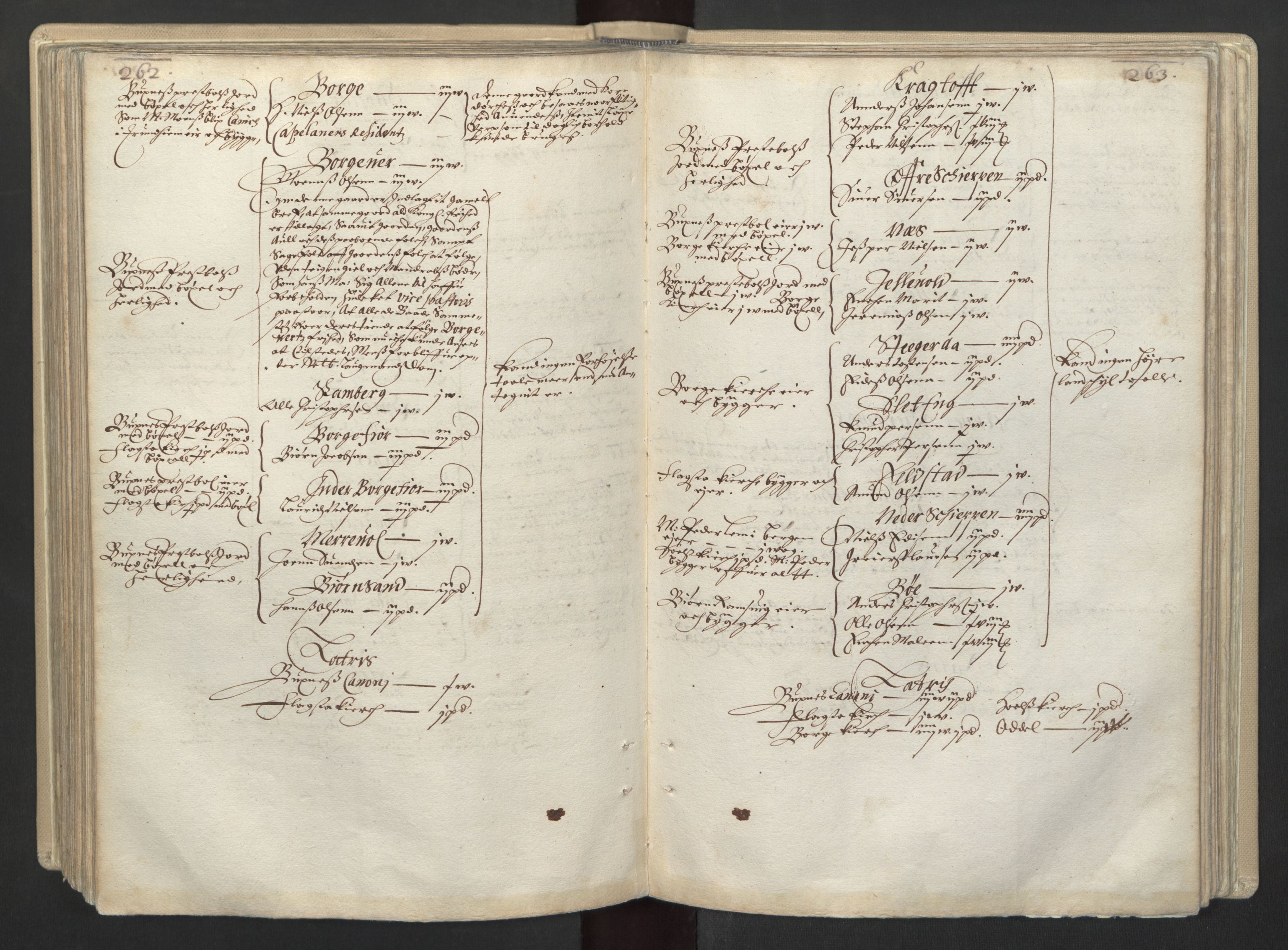 Rentekammeret inntil 1814, Realistisk ordnet avdeling, AV/RA-EA-4070/L/L0030/0001: Nordland lagdømme: / Alminnelig jordebok for Helgeland, Salten, Lofoten, Vesterålen, Andenes og Senja., 1661, p. 262-263