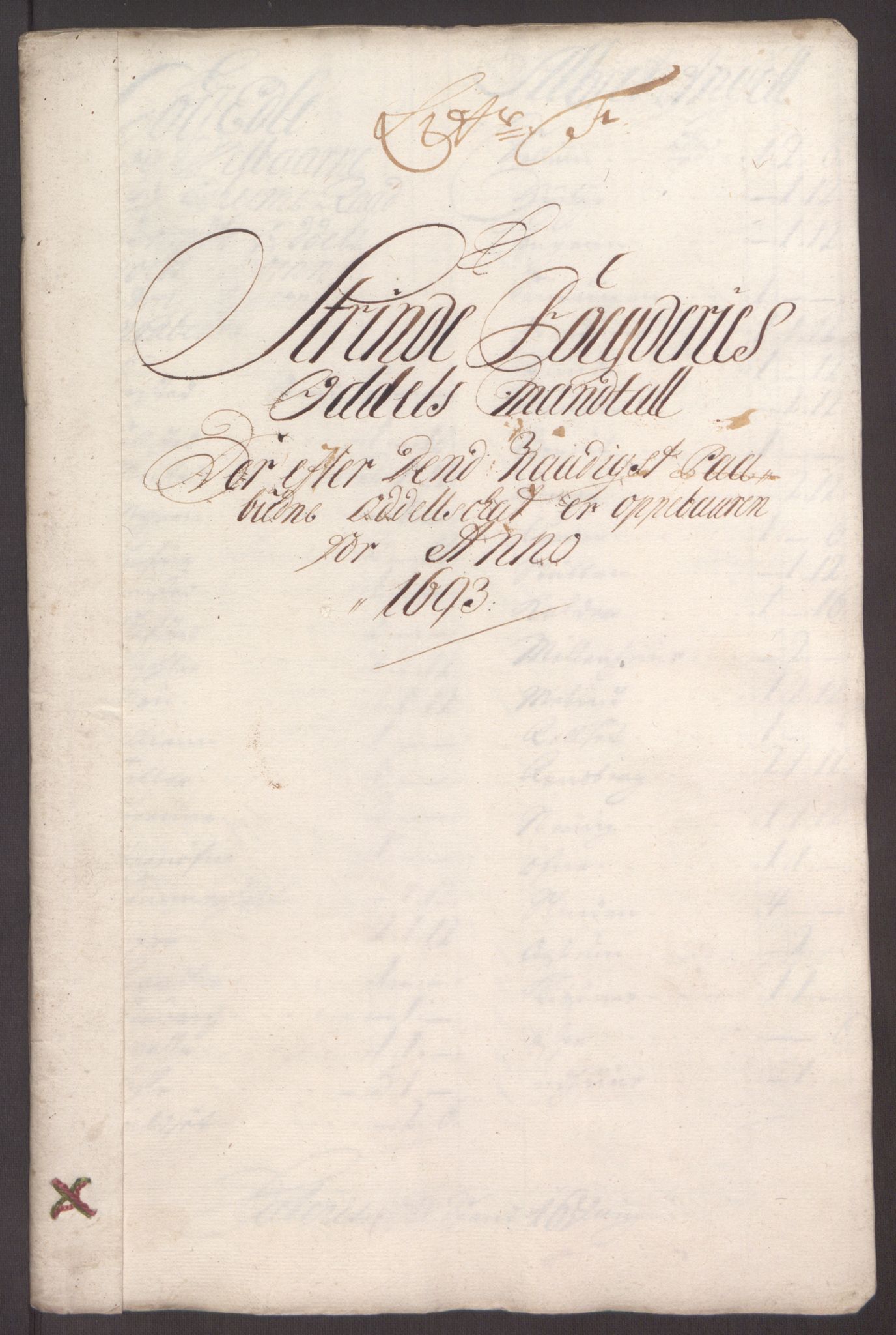 Rentekammeret inntil 1814, Reviderte regnskaper, Fogderegnskap, RA/EA-4092/R61/L4104: Fogderegnskap Strinda og Selbu, 1693-1694, p. 75