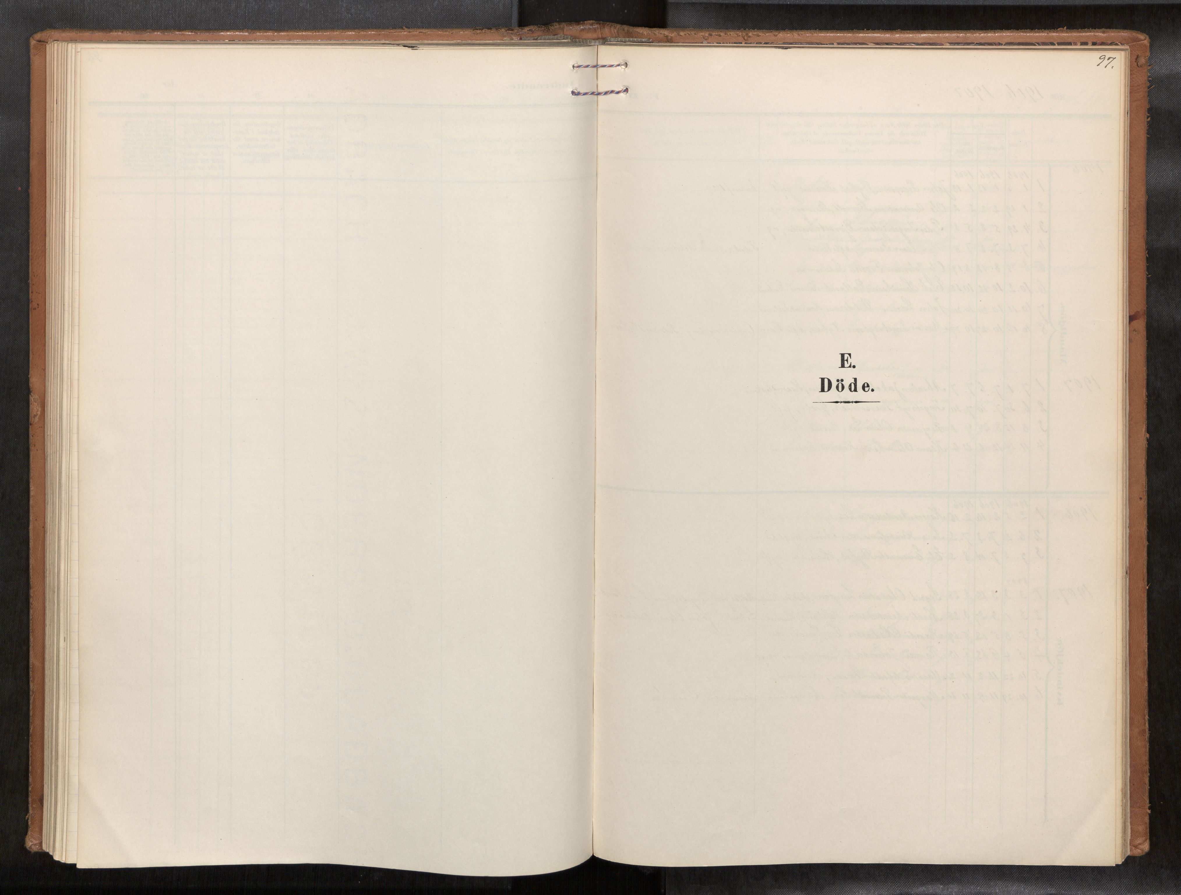 Ministerialprotokoller, klokkerbøker og fødselsregistre - Sør-Trøndelag, SAT/A-1456/693/L1119b: Parish register (official) no. 693A02, 1906-1936, p. 97