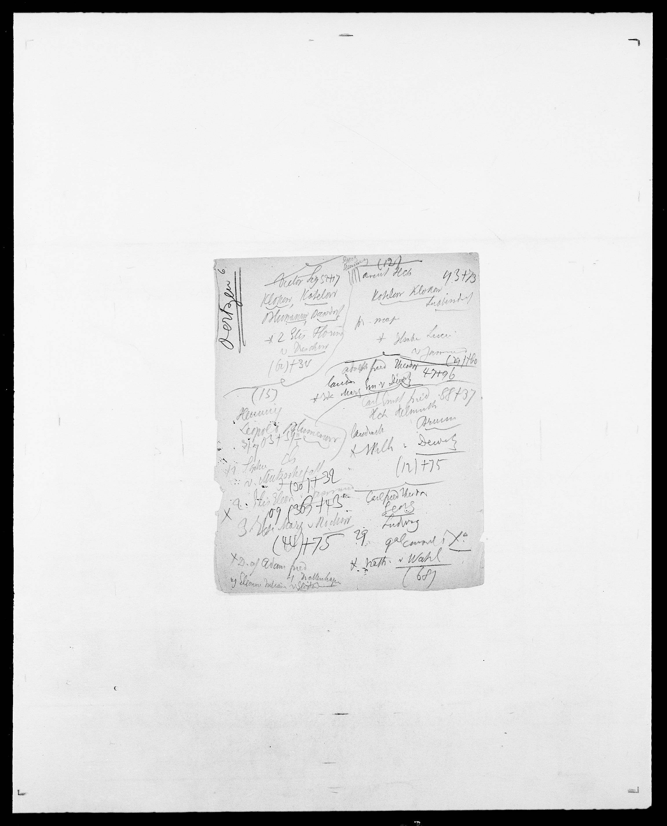 Delgobe, Charles Antoine - samling, AV/SAO-PAO-0038/D/Da/L0029: Obel - Oxholm, p. 29