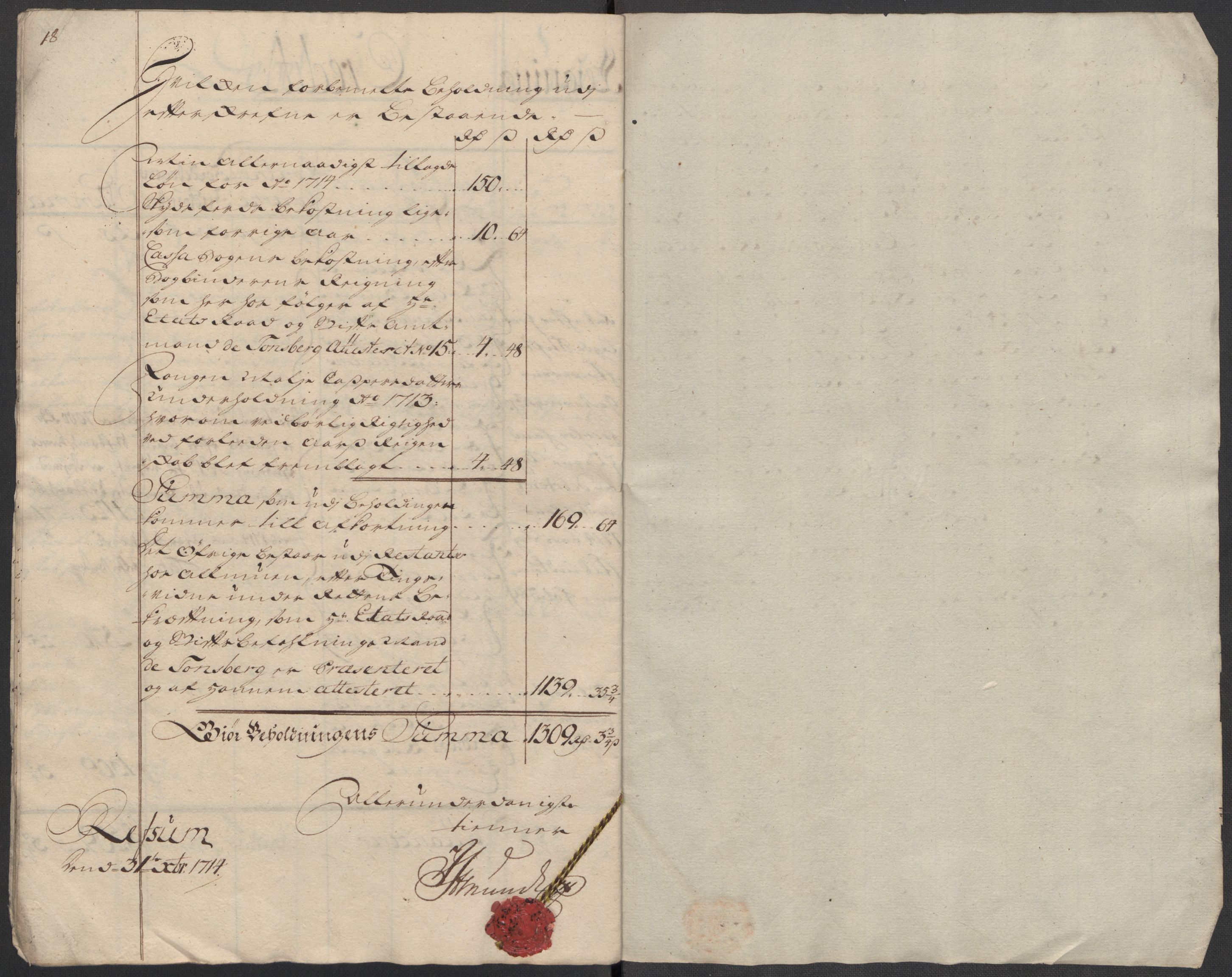 Rentekammeret inntil 1814, Reviderte regnskaper, Fogderegnskap, AV/RA-EA-4092/R11/L0596: Fogderegnskap Nedre Romerike, 1714, p. 12