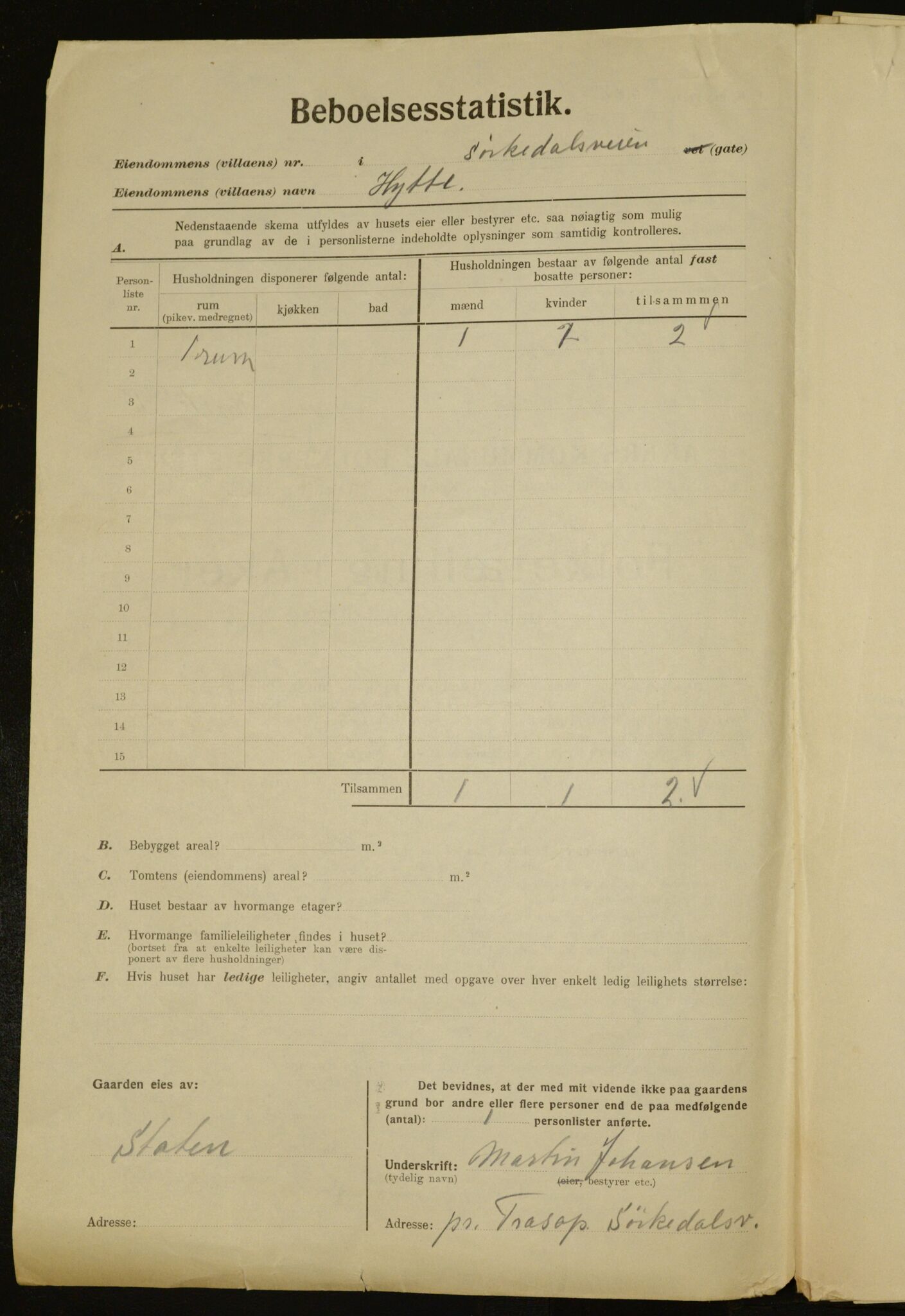 , Municipal Census 1923 for Aker, 1923, p. 6053