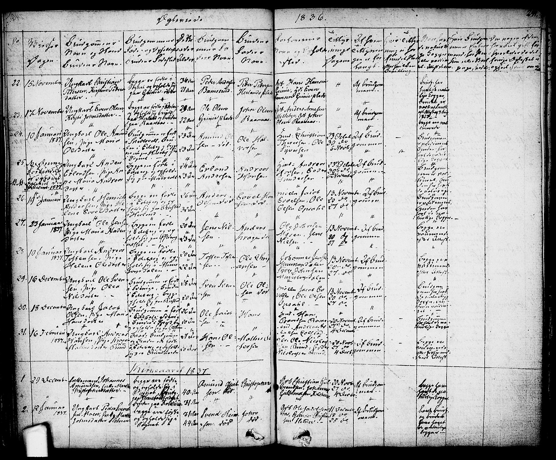 Eidsberg prestekontor Kirkebøker, SAO/A-10905/F/Fa/L0008: Parish register (official) no. I 8, 1832-1848, p. 241