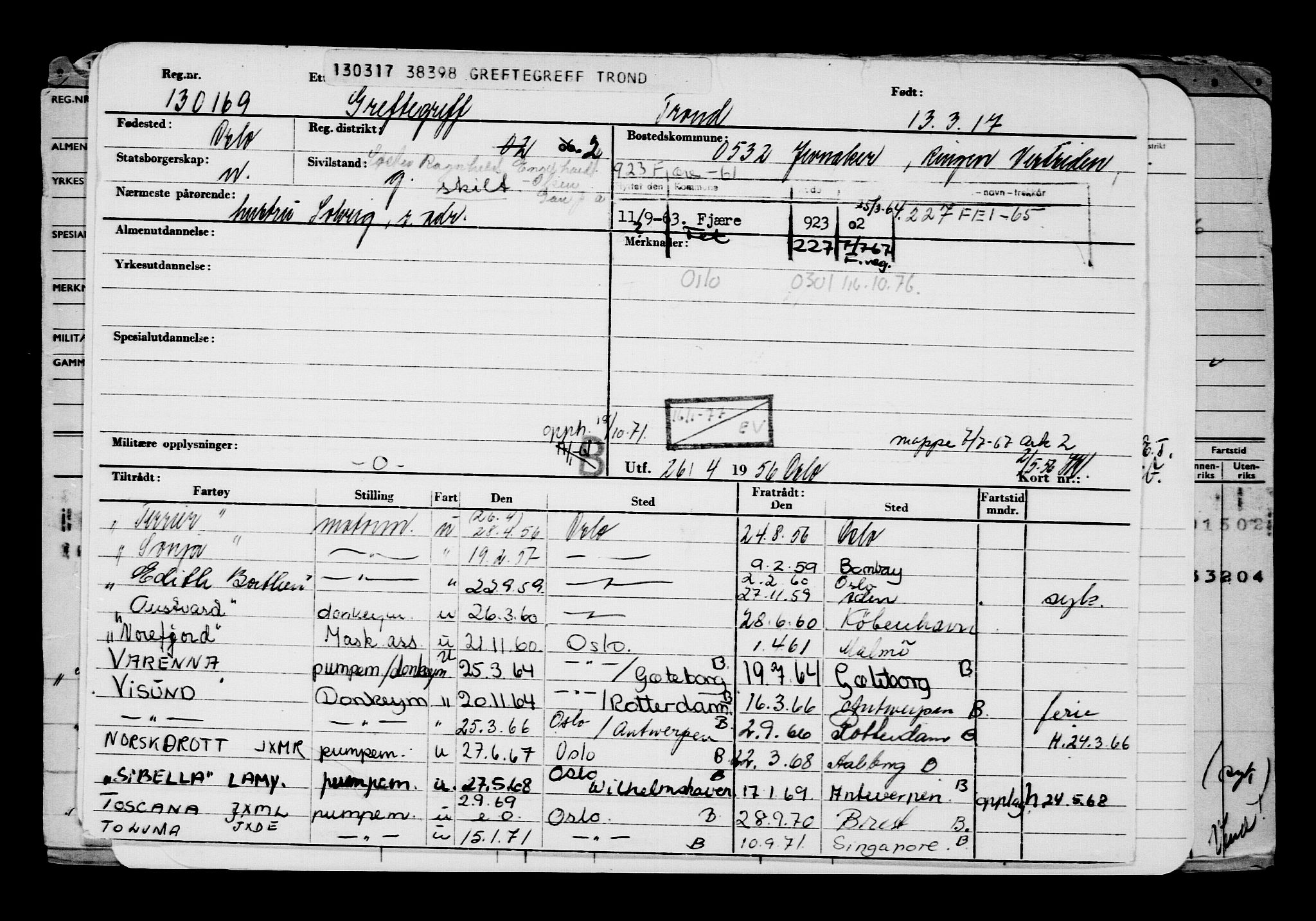 Direktoratet for sjømenn, AV/RA-S-3545/G/Gb/L0146: Hovedkort, 1917, p. 647