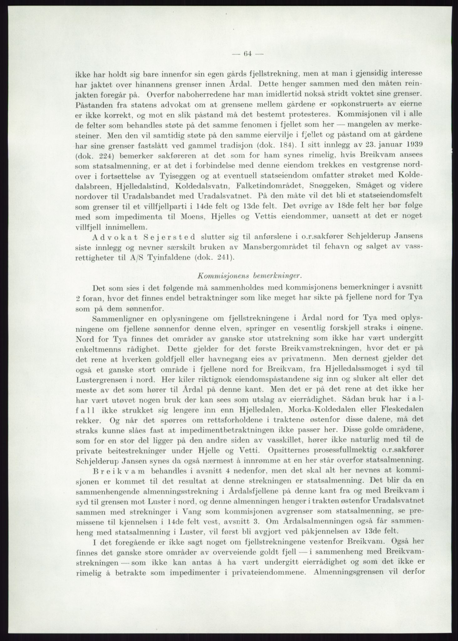 Høyfjellskommisjonen, AV/RA-S-1546/X/Xa/L0001: Nr. 1-33, 1909-1953, p. 6091