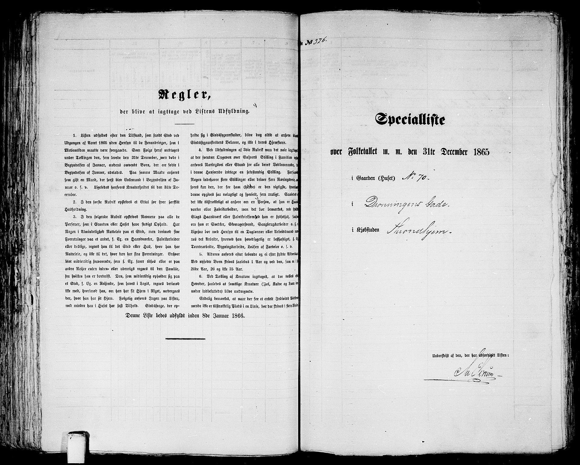 RA, 1865 census for Trondheim, 1865, p. 691