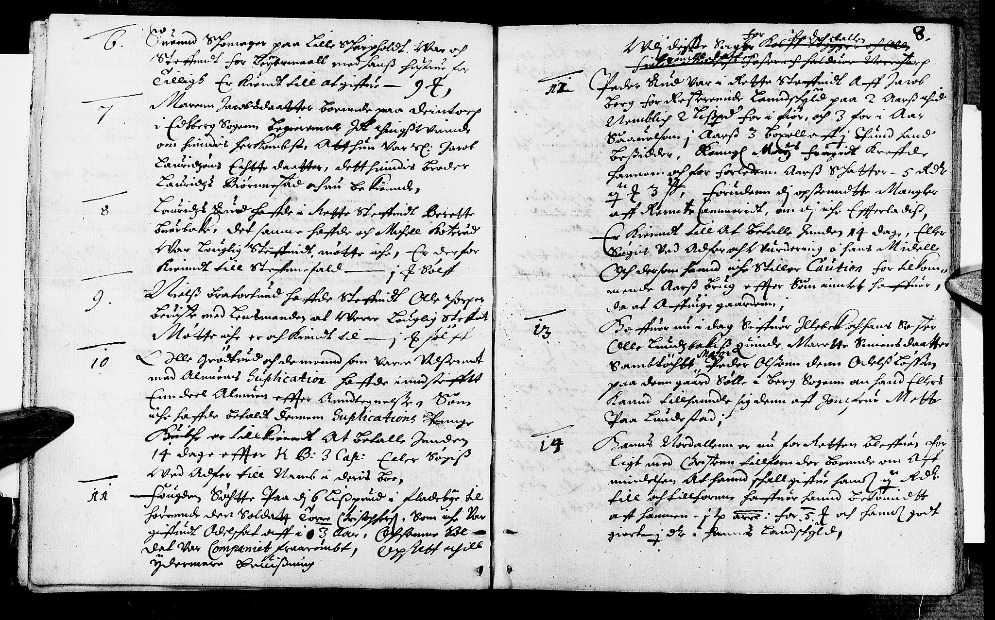 Rakkestad sorenskriveri, SAO/A-10686/F/Fb/L0004: Tingbøker, 1668, p. 7b-8a