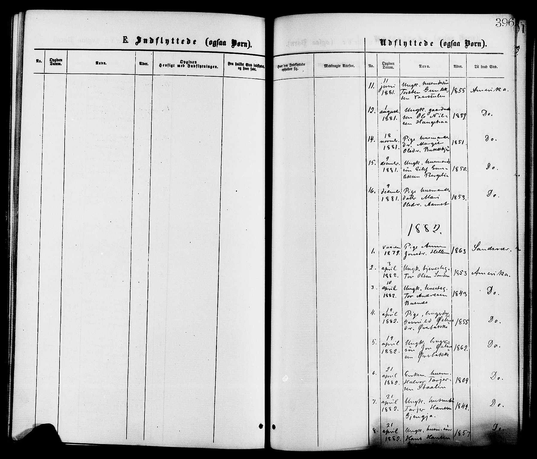 Gransherad kirkebøker, SAKO/A-267/F/Fa/L0004: Parish register (official) no. I 4, 1871-1886, p. 396