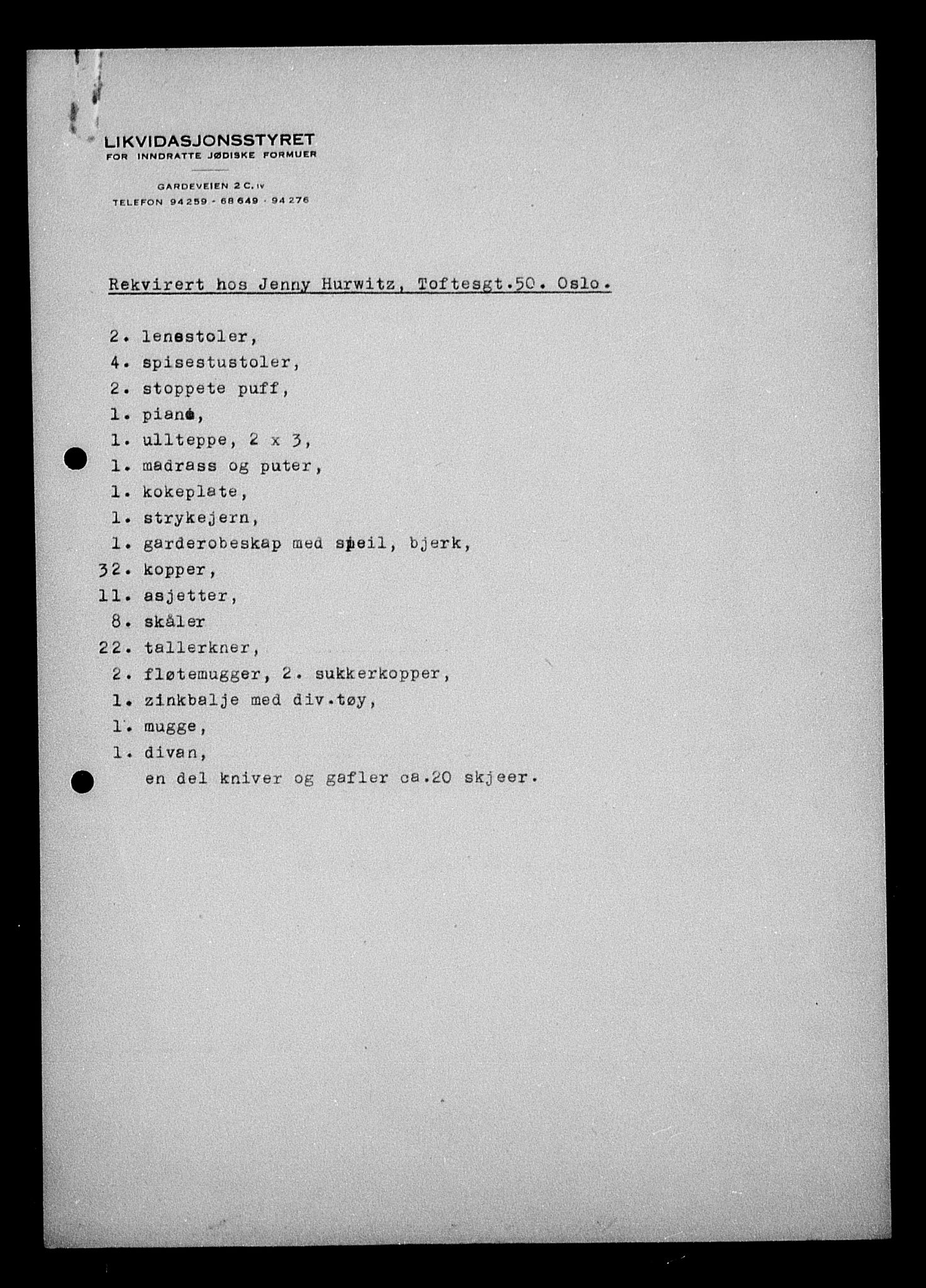 Justisdepartementet, Tilbakeføringskontoret for inndratte formuer, AV/RA-S-1564/H/Hc/Hcc/L0944: --, 1945-1947, p. 699