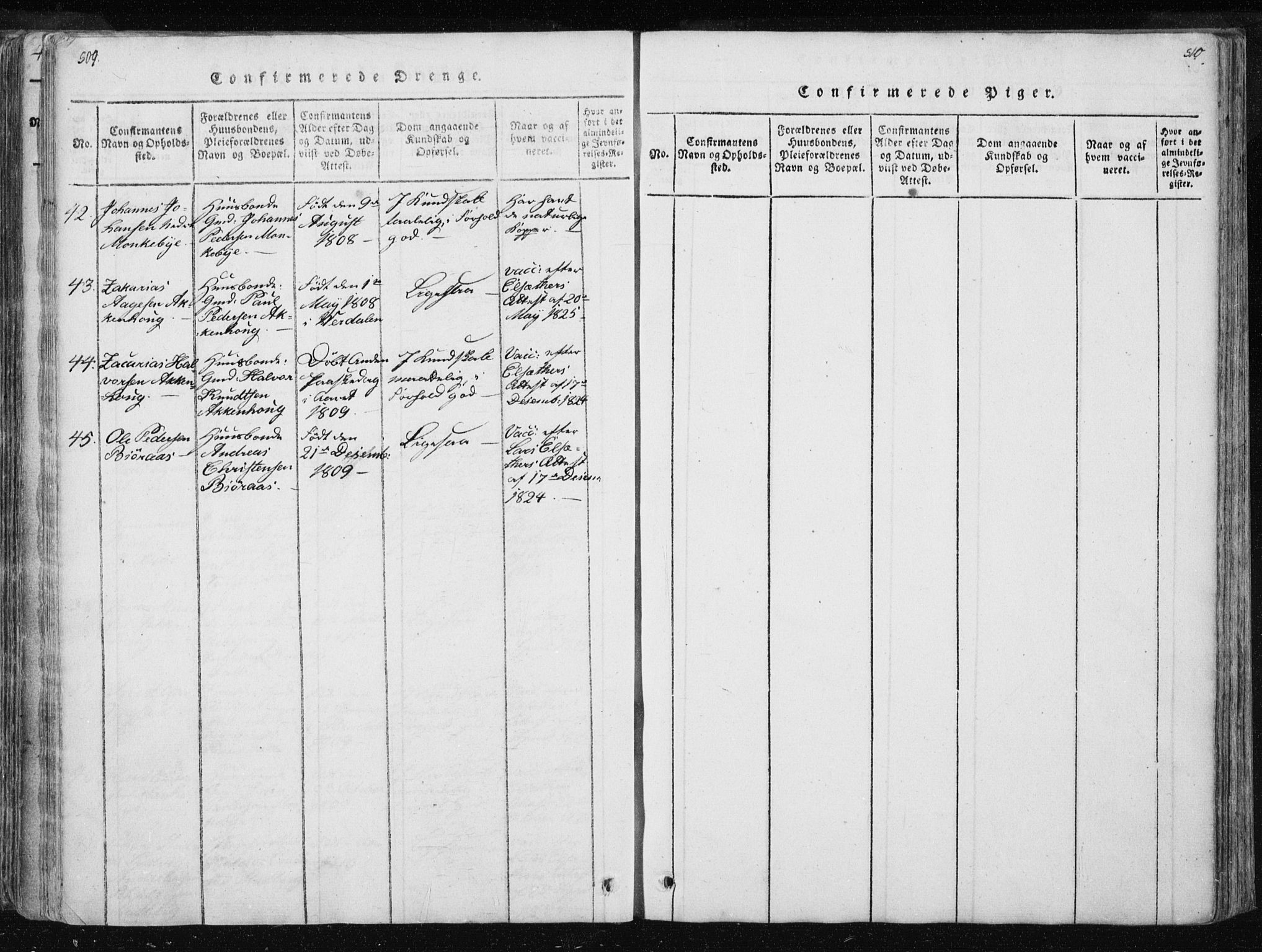 Ministerialprotokoller, klokkerbøker og fødselsregistre - Nord-Trøndelag, AV/SAT-A-1458/717/L0148: Parish register (official) no. 717A04 /2, 1816-1825, p. 509-510