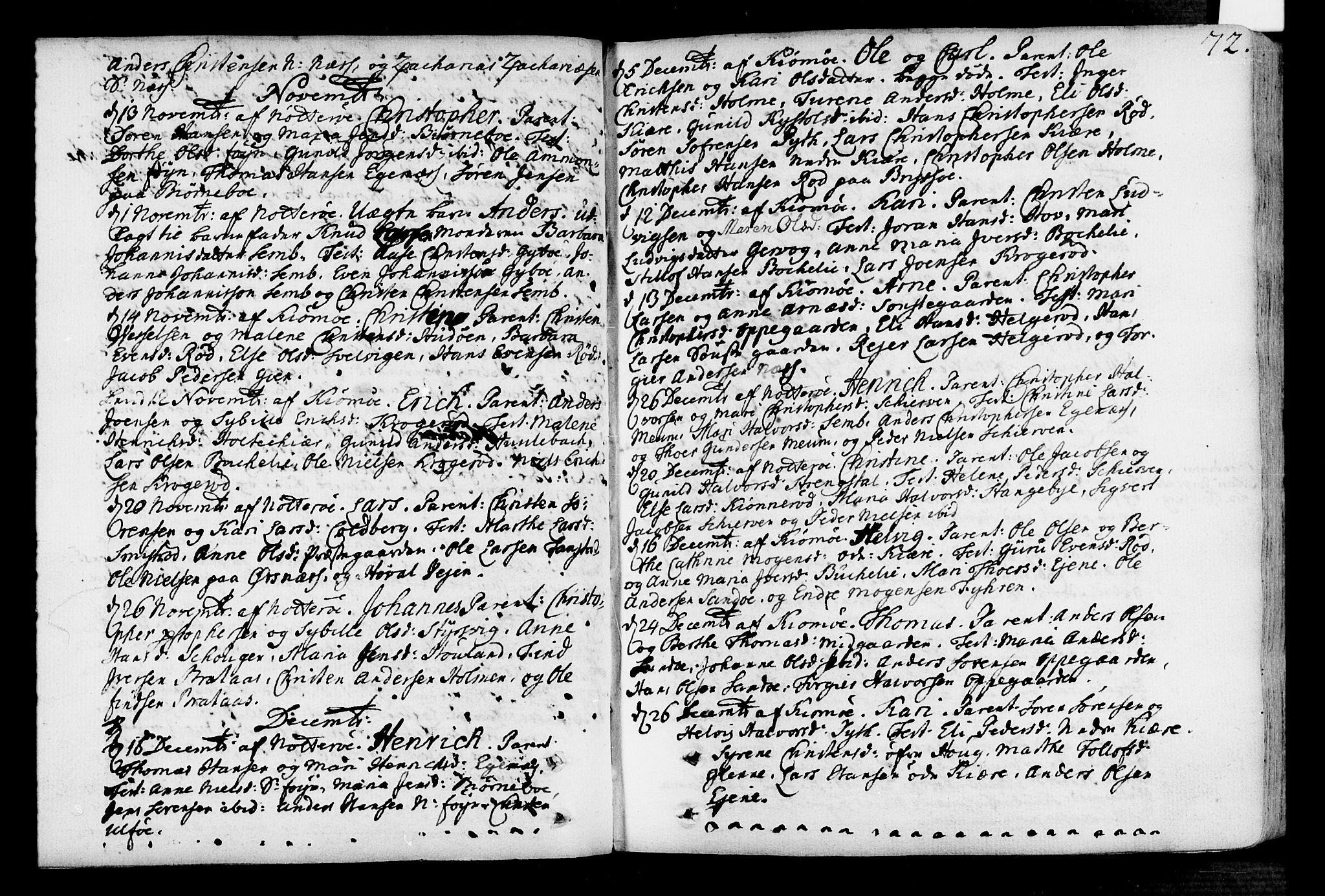 Nøtterøy kirkebøker, SAKO/A-354/F/Fa/L0002: Parish register (official) no. I 2, 1738-1790, p. 72