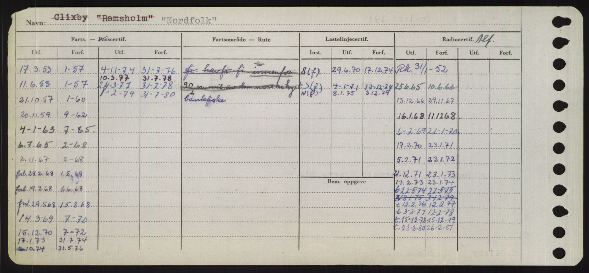 Sjøfartsdirektoratet med forløpere, Skipsmålingen, AV/RA-S-1627/H/Hd/L0026: Fartøy, N-Norhol, p. 458