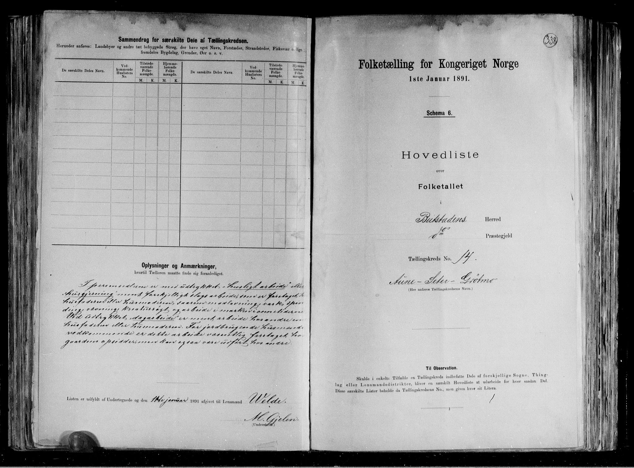 RA, 1891 census for 1727 Beitstad, 1891, p. 35