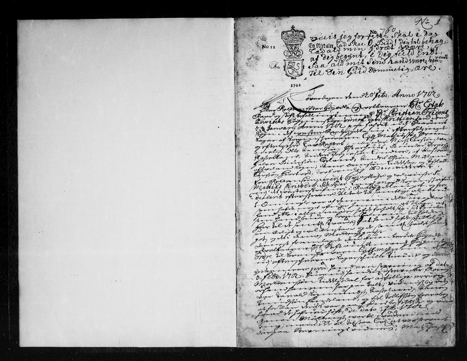 Østre Råbyggelag sorenskriveri, AV/SAK-1221-0016/F/Fa/L0003: Tingbok nr 2, 1702-1704, p. 0b-1a