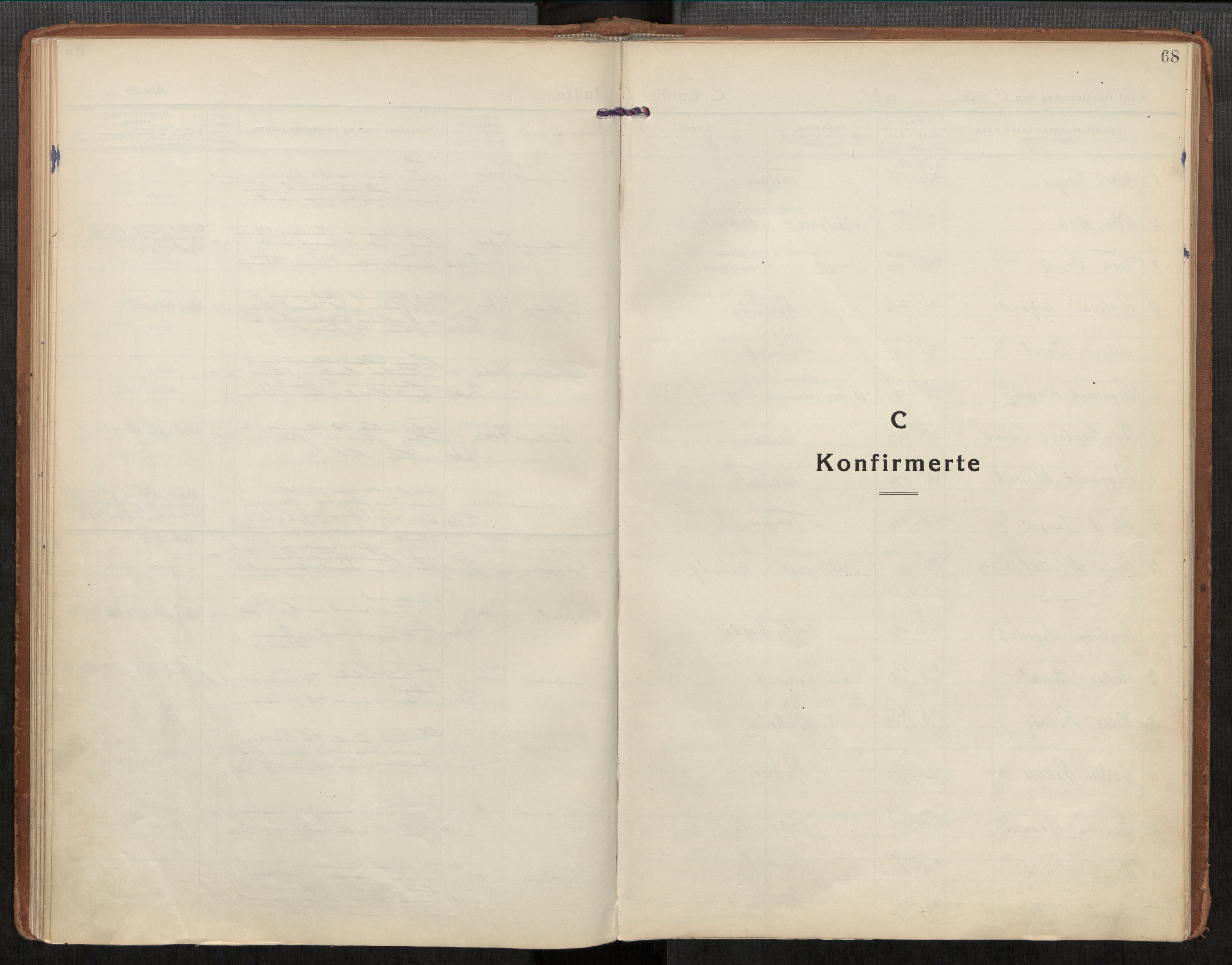 Ministerialprotokoller, klokkerbøker og fødselsregistre - Møre og Romsdal, SAT/A-1454/563/L0741: Parish register (official) no. 563A03, 1924-1945, p. 68