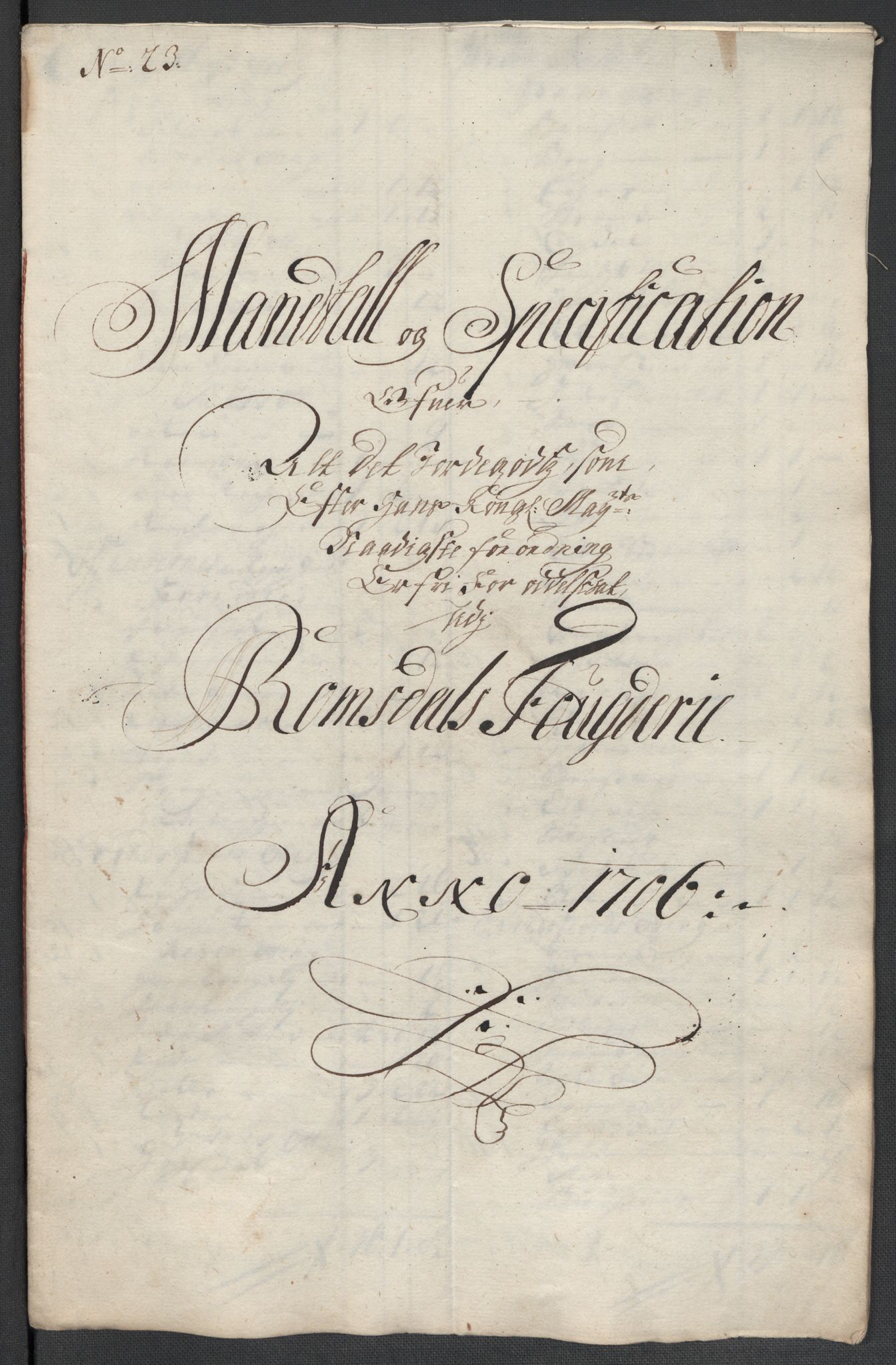 Rentekammeret inntil 1814, Reviderte regnskaper, Fogderegnskap, AV/RA-EA-4092/R55/L3657: Fogderegnskap Romsdal, 1706, p. 149