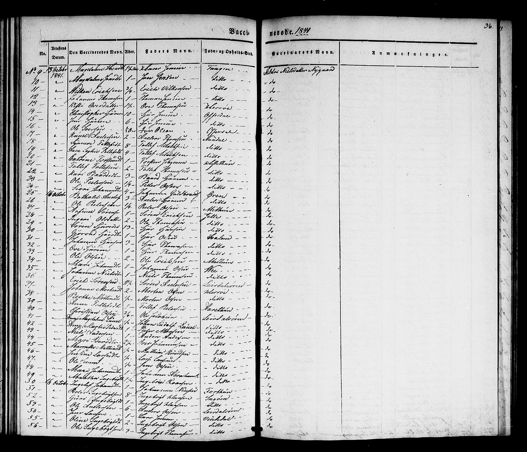 Lærdal sokneprestembete, SAB/A-81201: Parish register (official) no. A 18, 1834-1845, p. 36