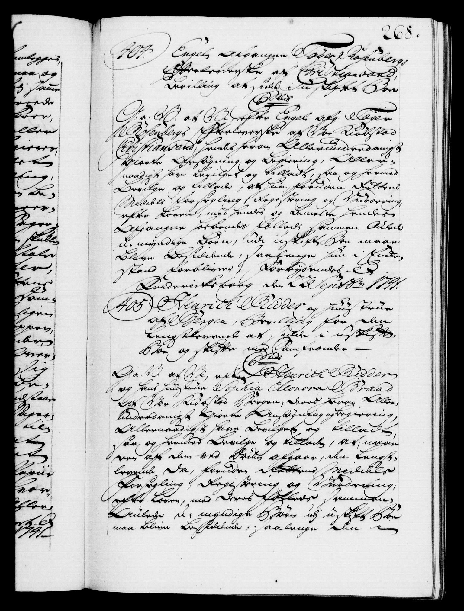 Danske Kanselli 1572-1799, AV/RA-EA-3023/F/Fc/Fca/Fcaa/L0032: Norske registre, 1741-1742, p. 268a
