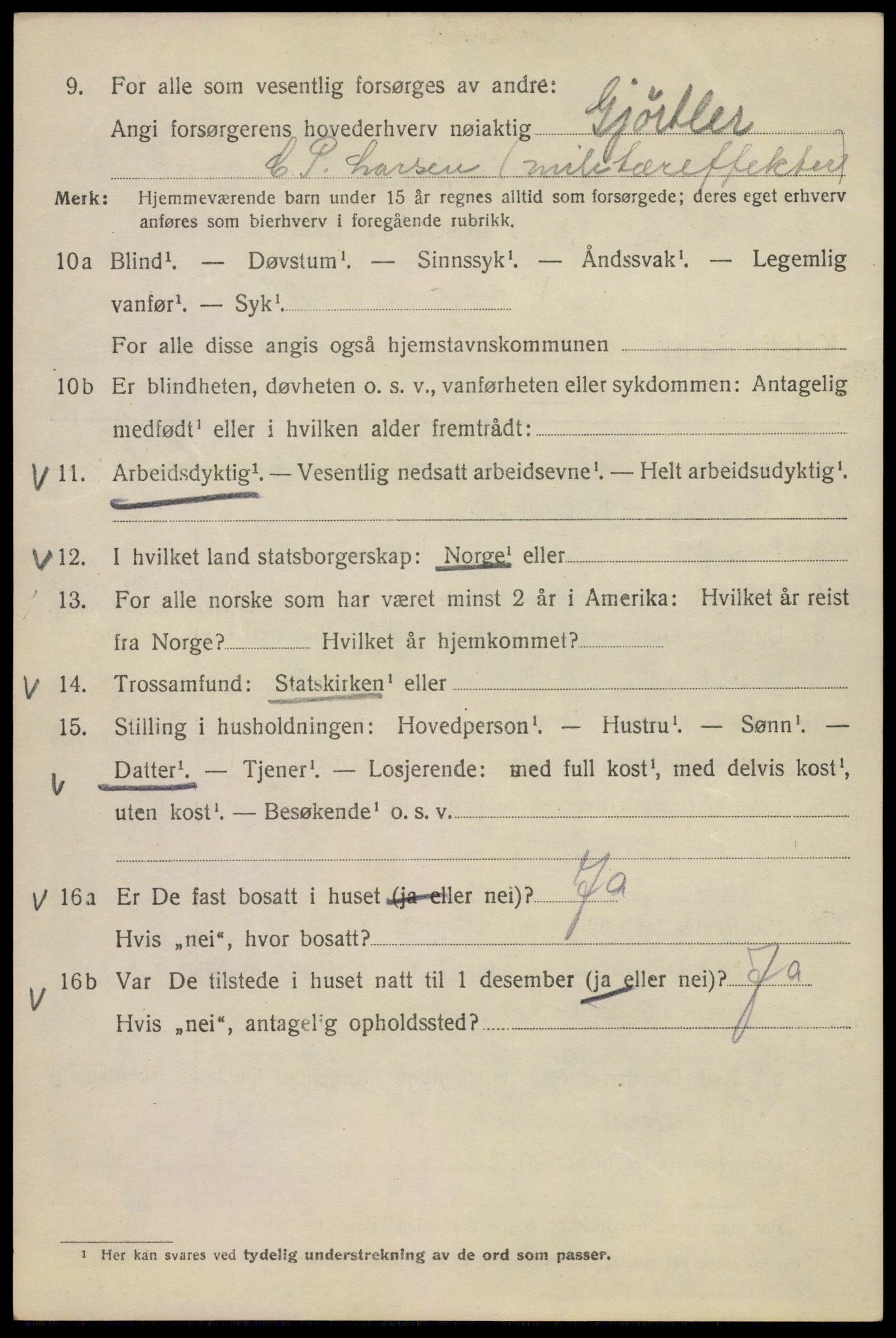 SAO, 1920 census for Kristiania, 1920, p. 294020