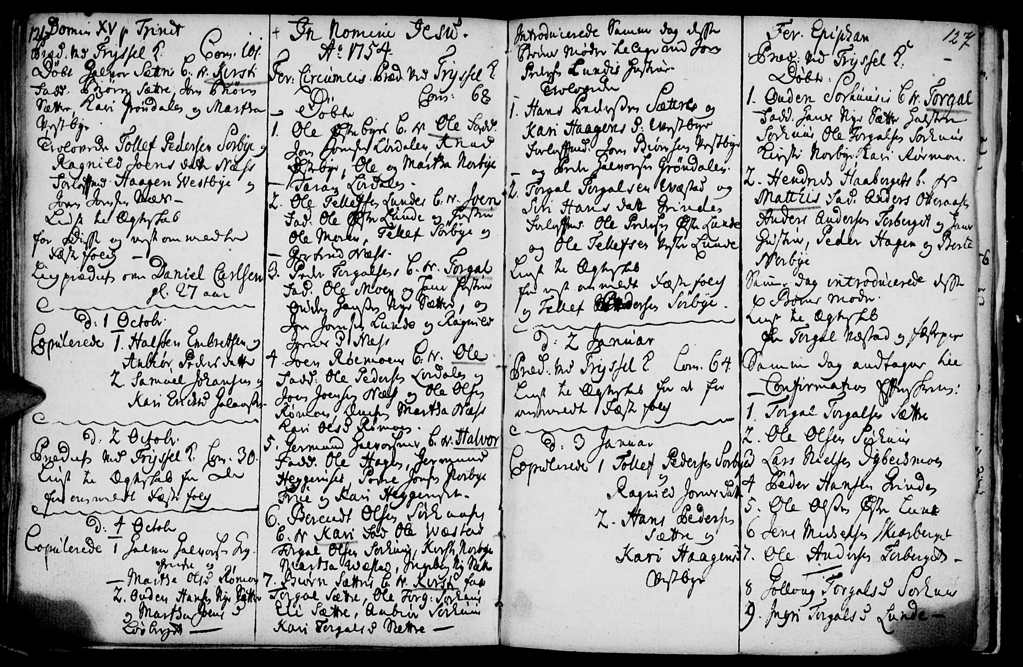 Elverum prestekontor, AV/SAH-PREST-044/H/Ha/Haa/L0001: Parish register (official) no. 1, 1730-1760, p. 126-127